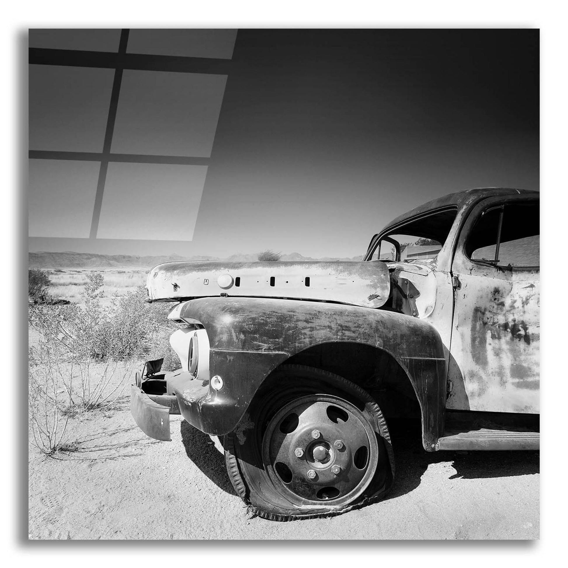 Epic Art 'Namibia Rotten Car' by Nina Papiorek, Acrylic Glass Wall Art,12x12