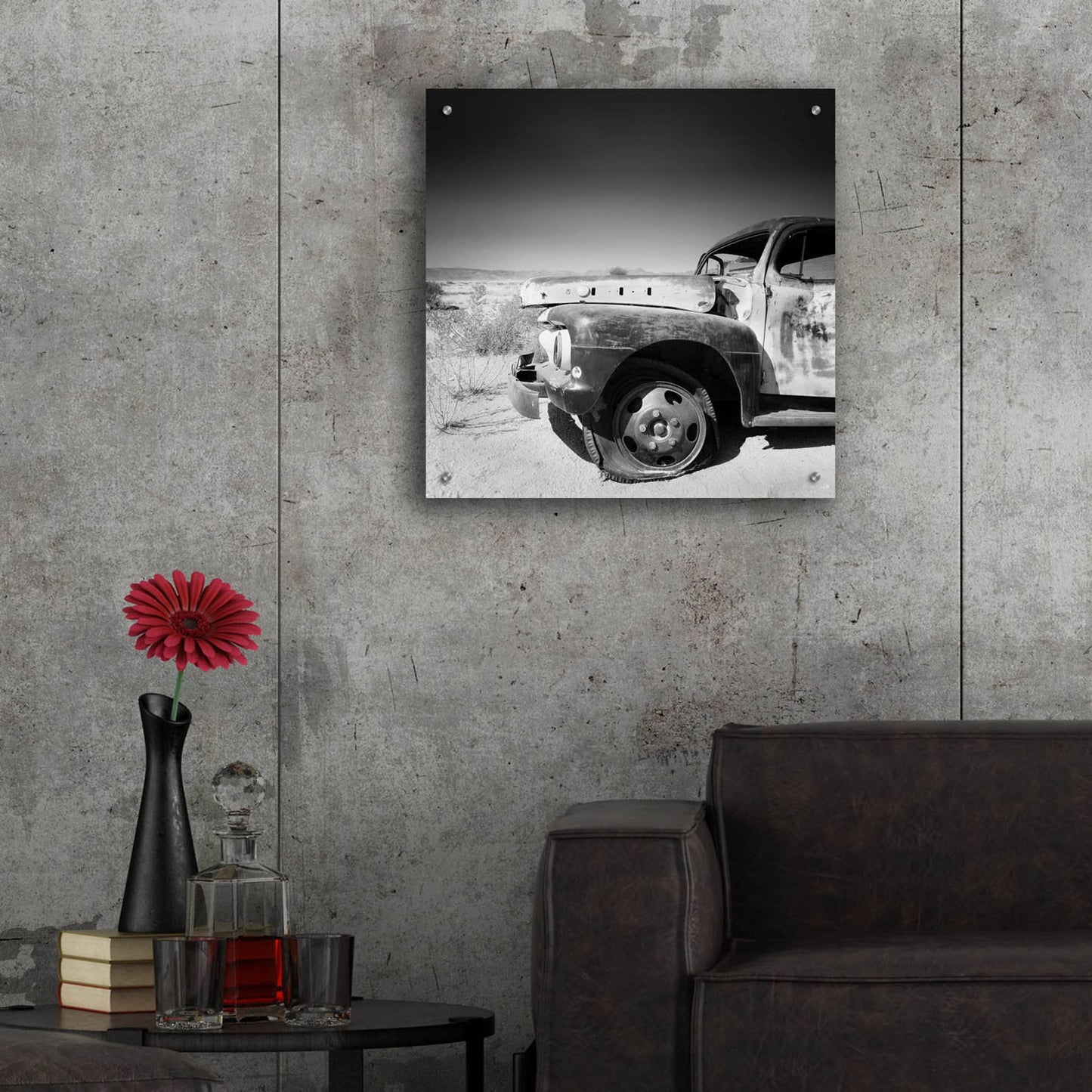 Epic Art 'Namibia Rotten Car' by Nina Papiorek, Acrylic Glass Wall Art,24x24