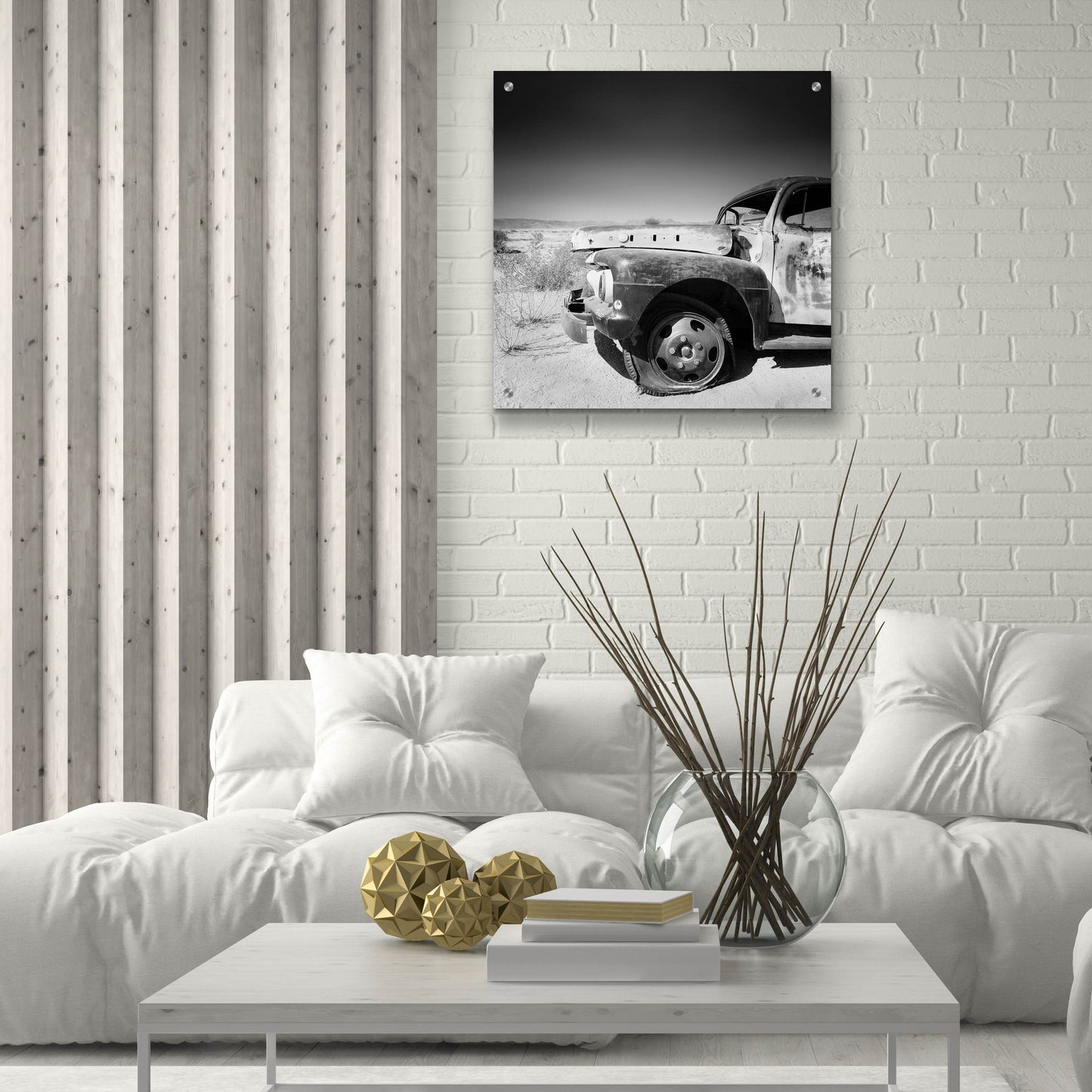 Epic Art 'Namibia Rotten Car' by Nina Papiorek, Acrylic Glass Wall Art,24x24