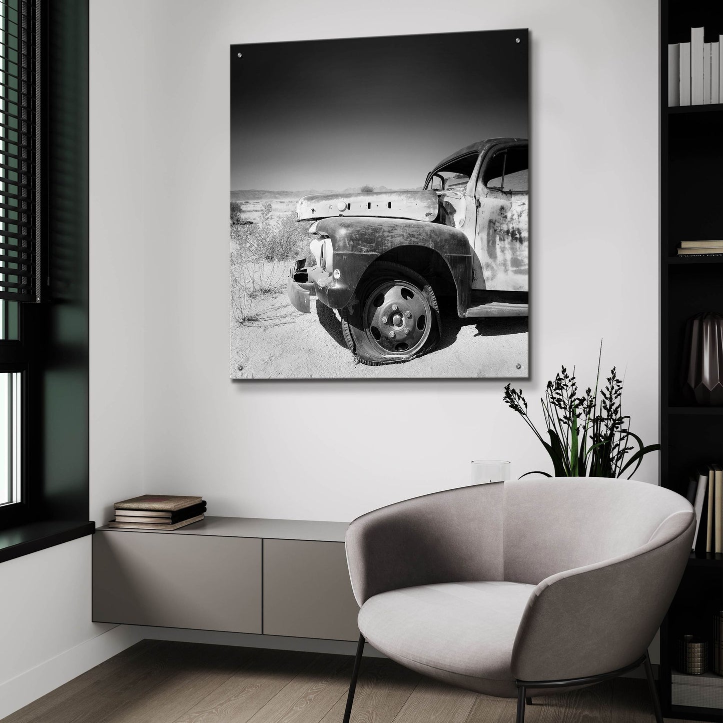 Epic Art 'Namibia Rotten Car' by Nina Papiorek, Acrylic Glass Wall Art,36x36