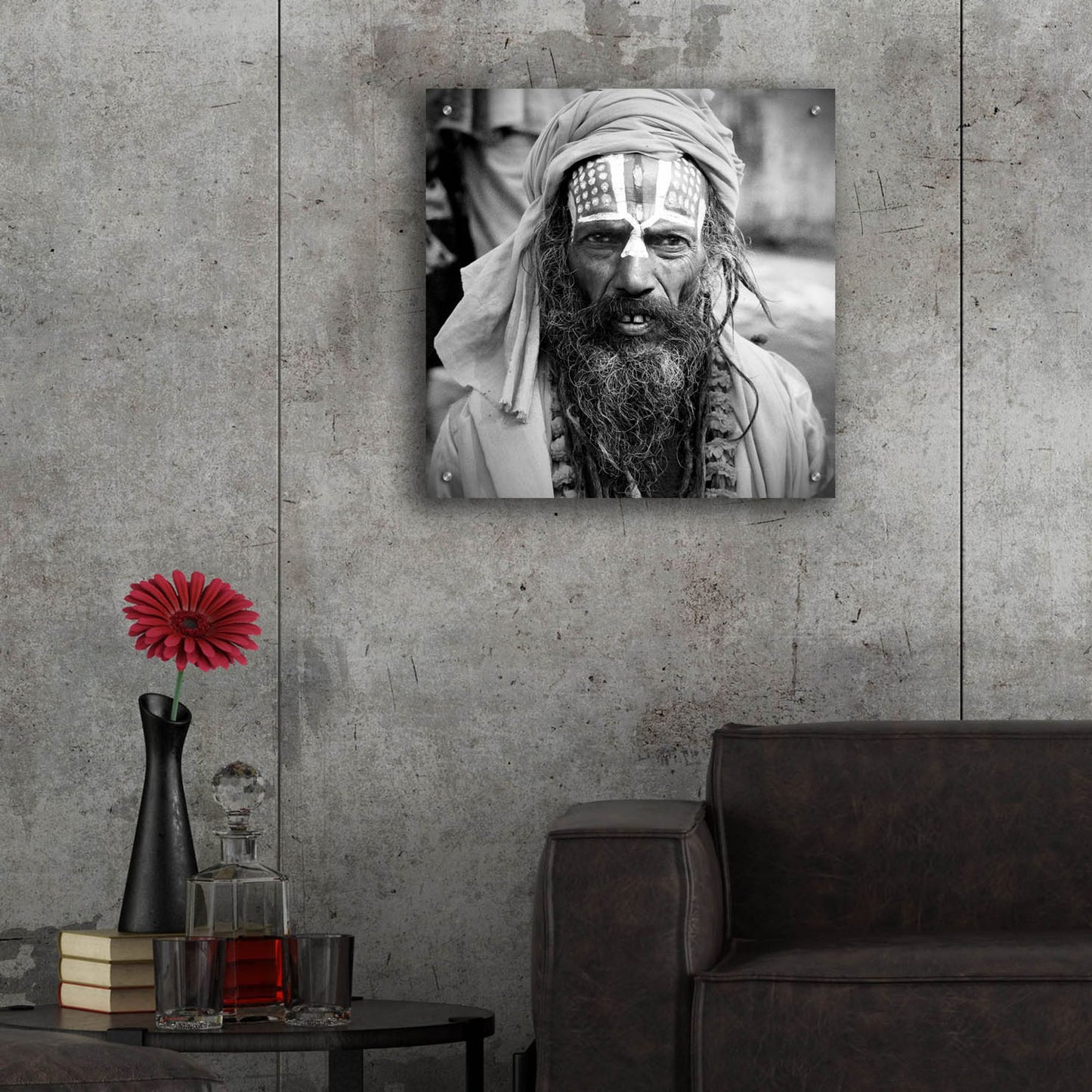 Epic Art 'Nepal Saddhu I' by Nina Papiorek, Acrylic Glass Wall Art,24x24