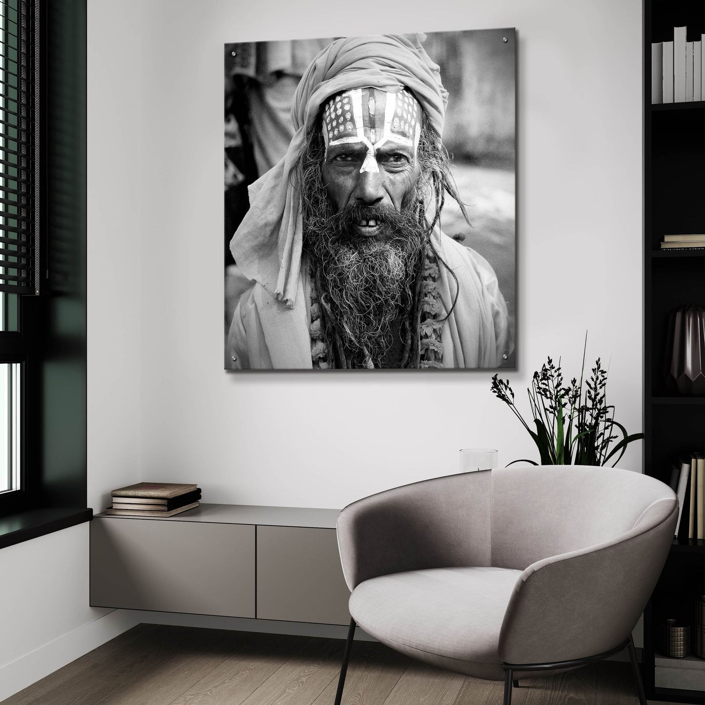 Epic Art 'Nepal Saddhu I' by Nina Papiorek, Acrylic Glass Wall Art,36x36