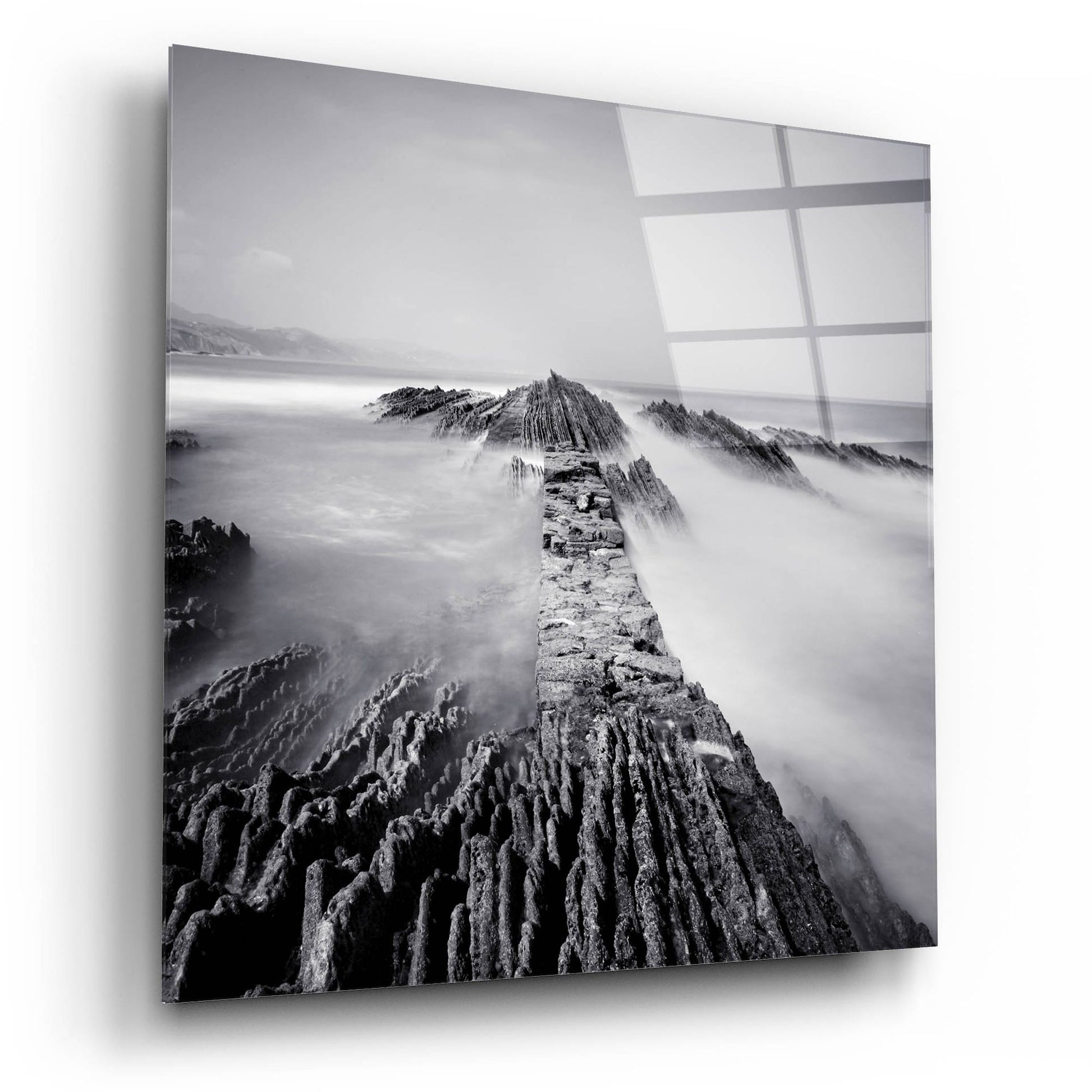 Epic Art 'Zumaia' by Nina Papiorek, Acrylic Glass Wall Art,12x12