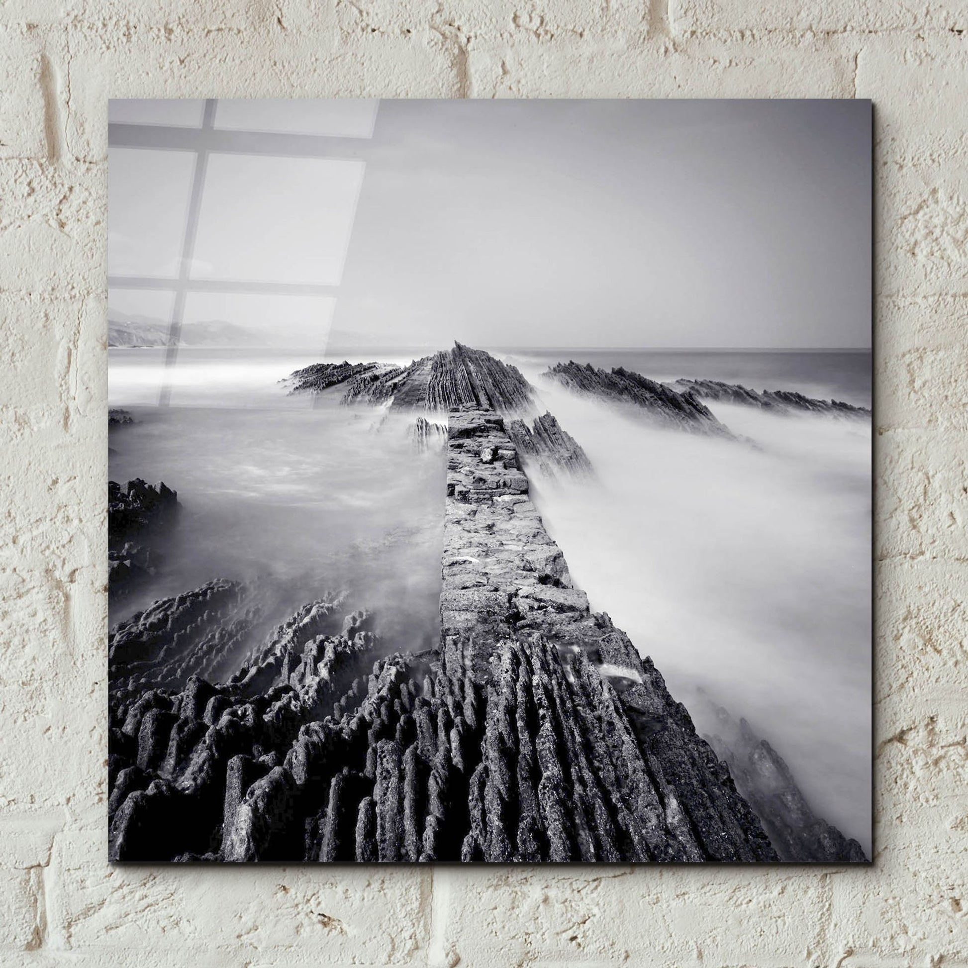 Epic Art 'Zumaia' by Nina Papiorek, Acrylic Glass Wall Art,12x12