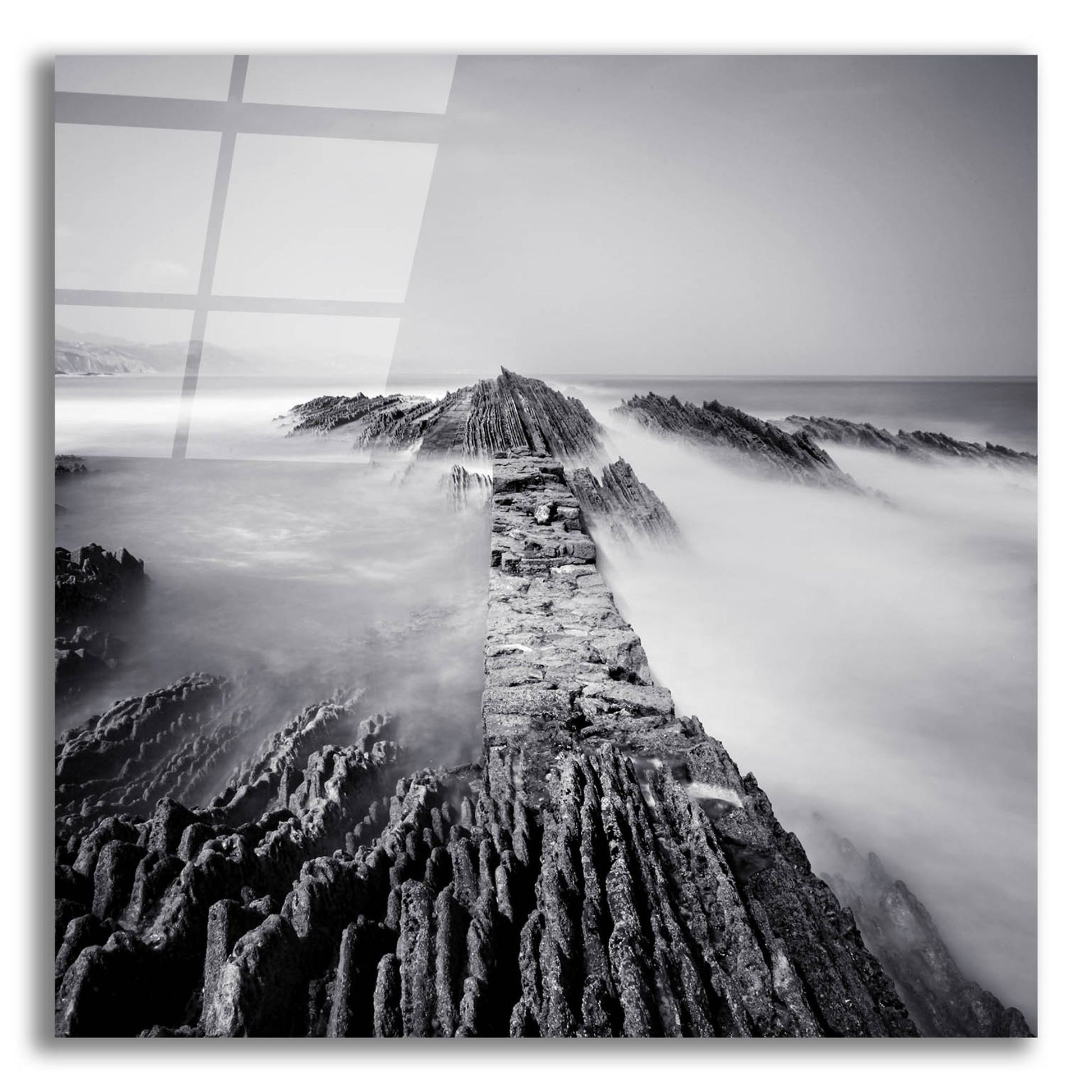 Epic Art 'Zumaia' by Nina Papiorek, Acrylic Glass Wall Art,12x12