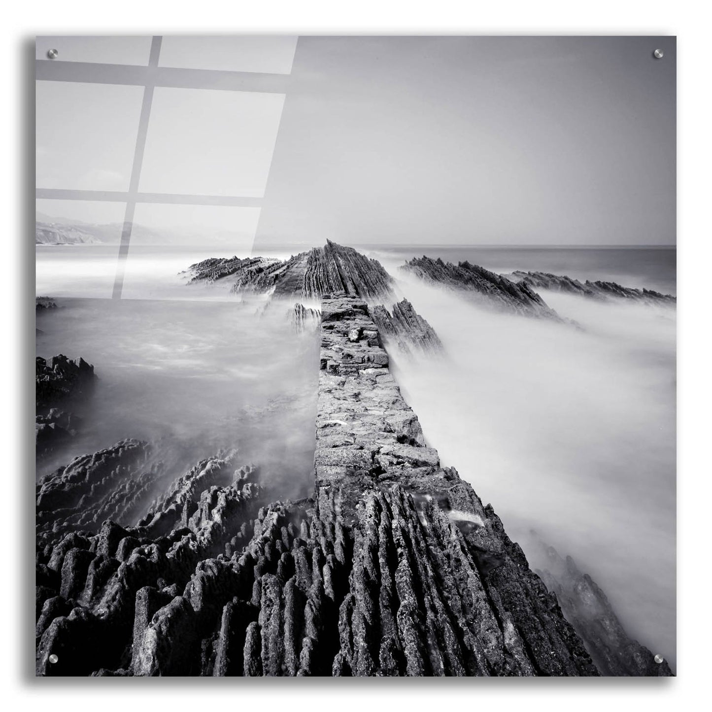 Epic Art 'Zumaia' by Nina Papiorek, Acrylic Glass Wall Art,36x36