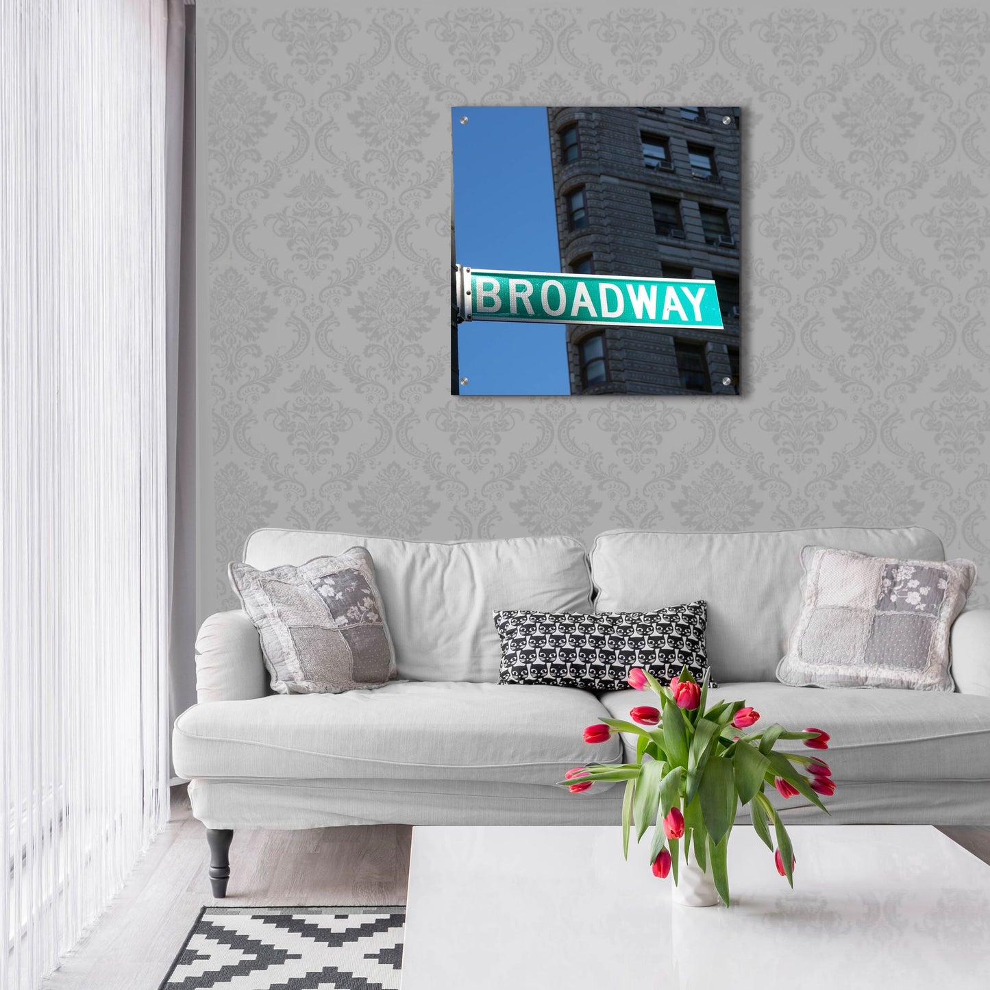 Epic Art 'NYC Broadway' by Nina Papiorek, Acrylic Glass Wall Art,24x24