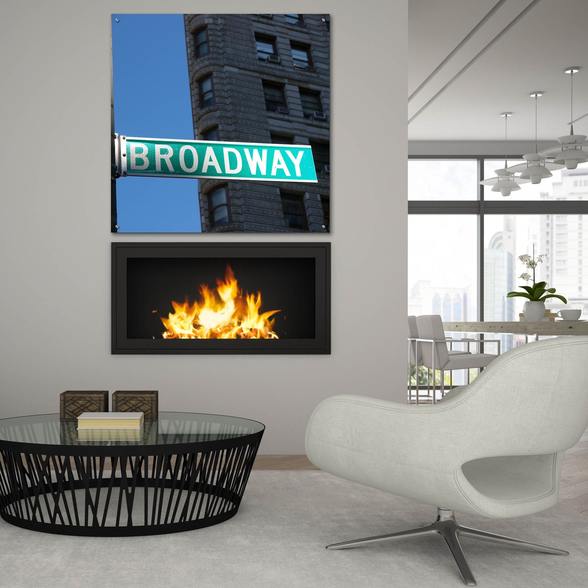 Epic Art 'NYC Broadway' by Nina Papiorek, Acrylic Glass Wall Art,36x36