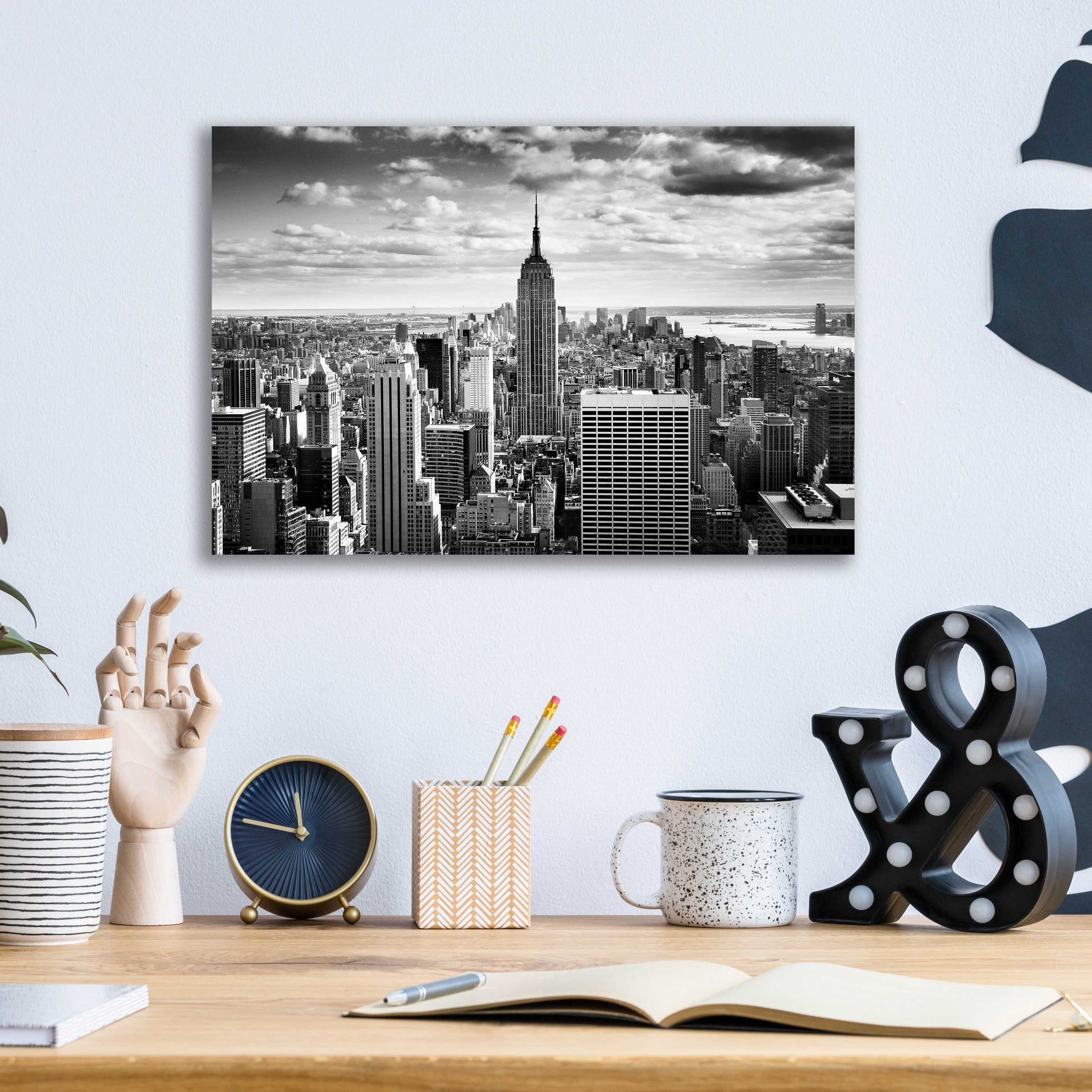 Epic Art 'NYC Downtown' by Nina Papiorek, Acrylic Glass Wall Art,16x12