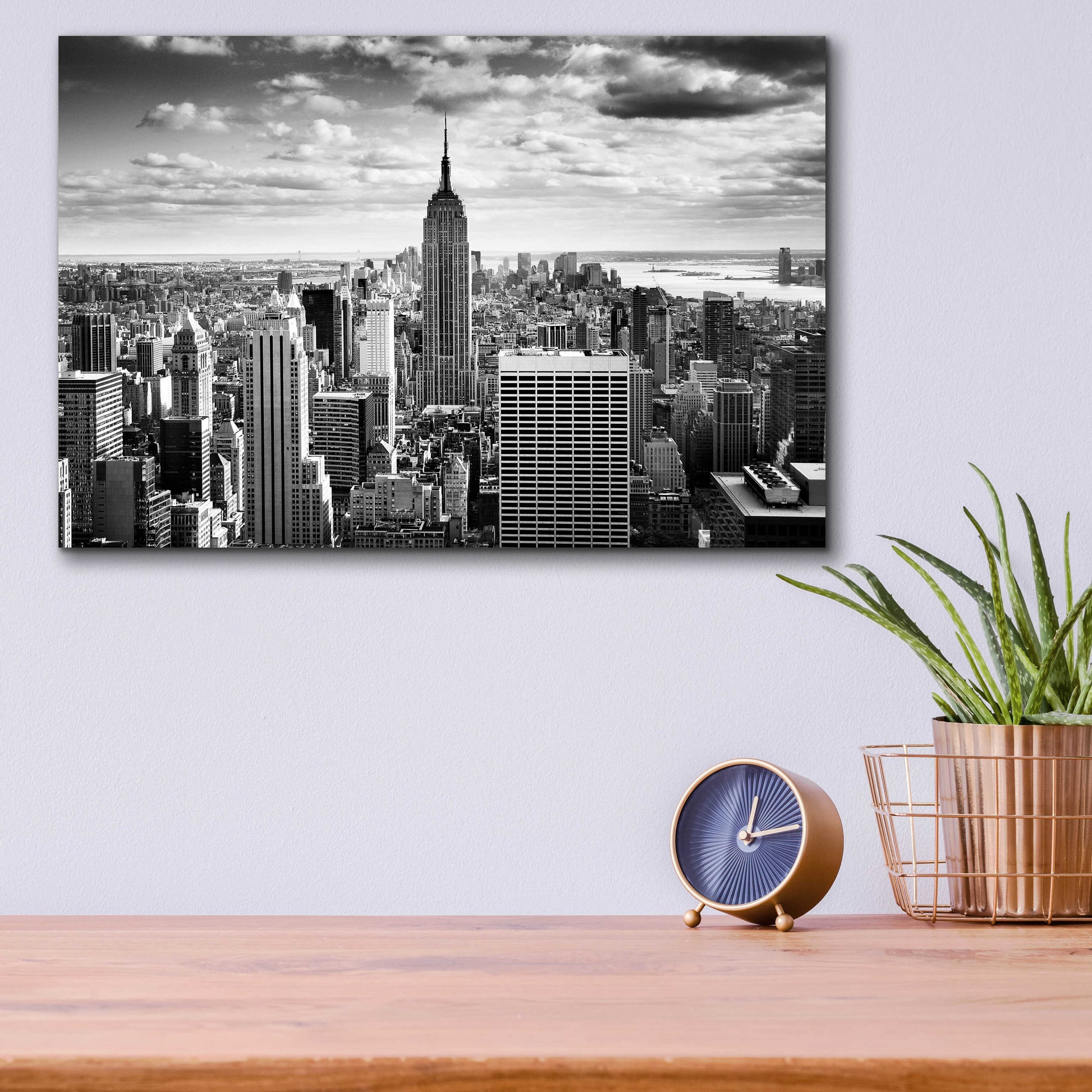 Epic Art 'NYC Downtown' by Nina Papiorek, Acrylic Glass Wall Art,16x12