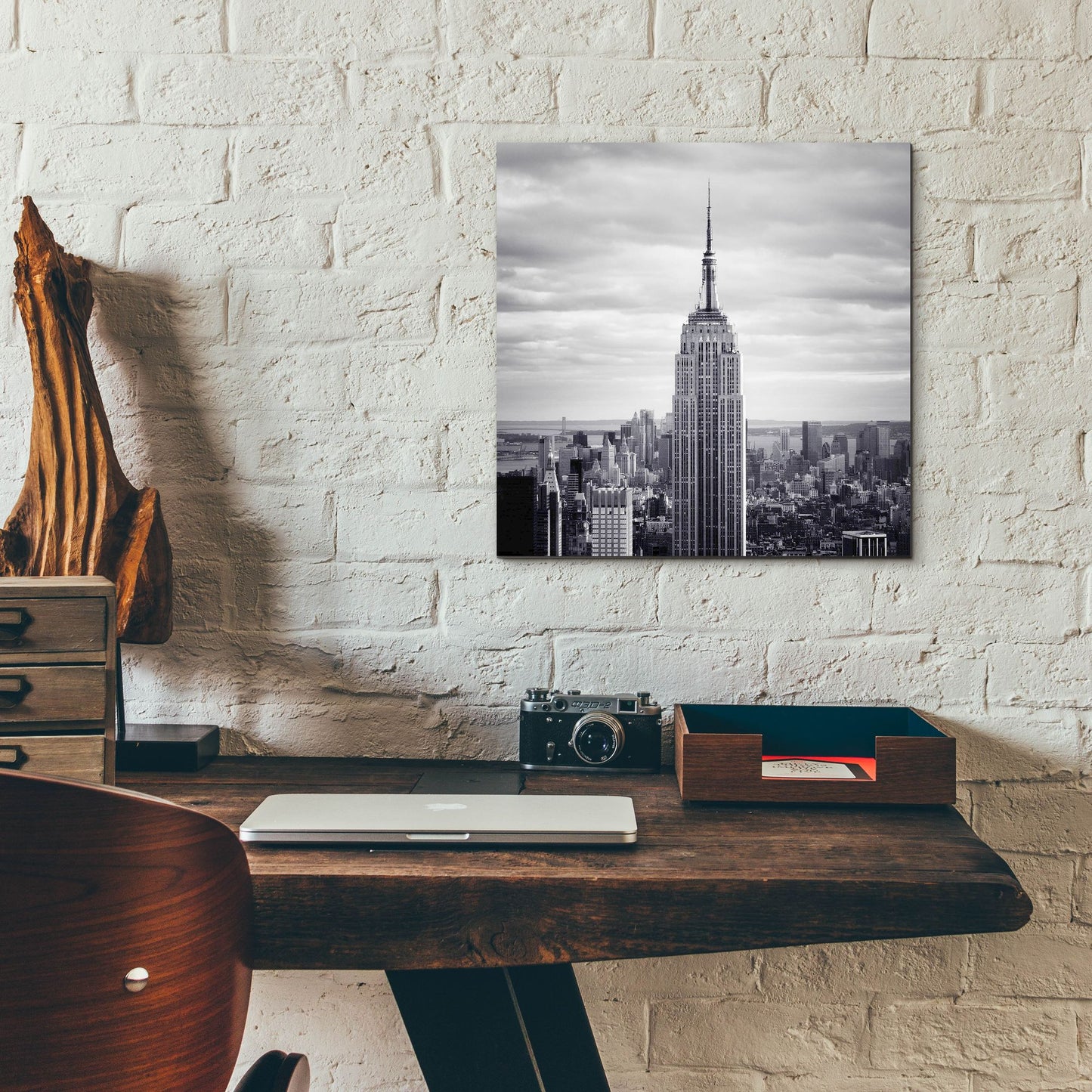 Epic Art 'NYC Empire' by Nina Papiorek, Acrylic Glass Wall Art,12x12