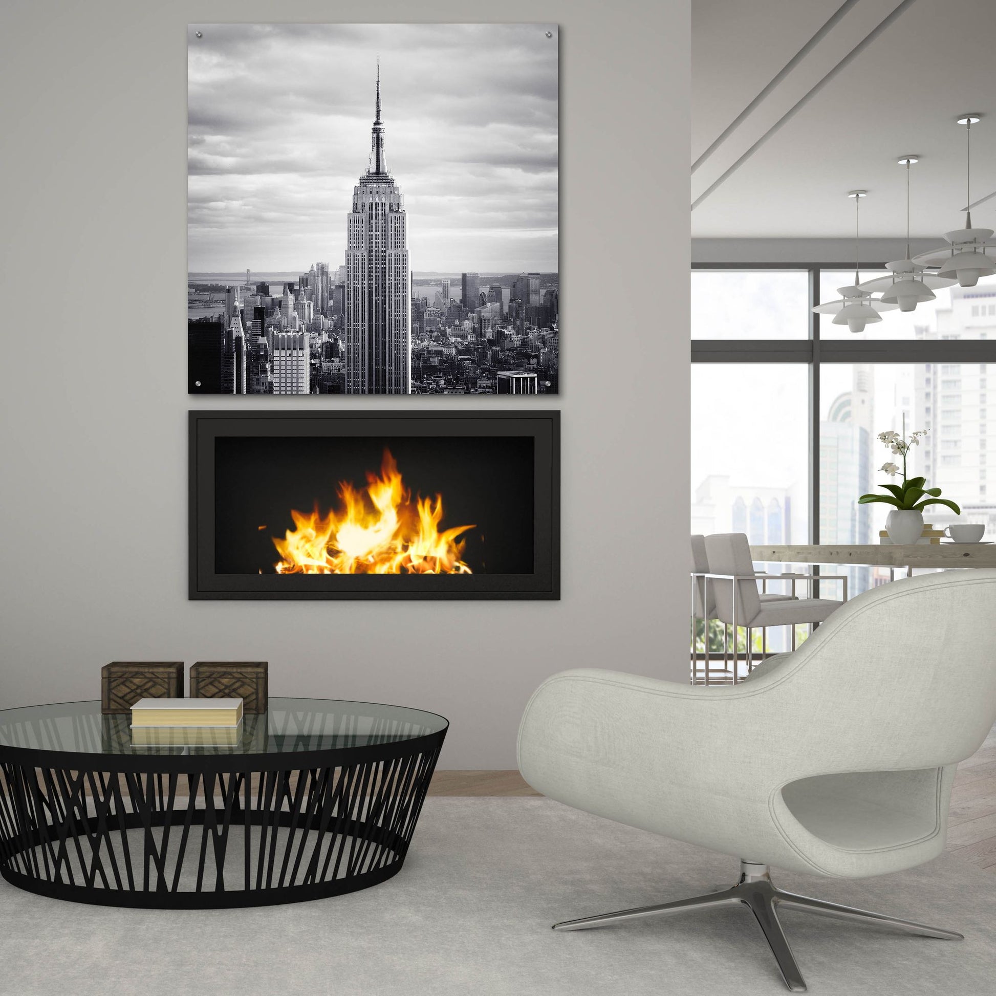 Epic Art 'NYC Empire' by Nina Papiorek, Acrylic Glass Wall Art,36x36