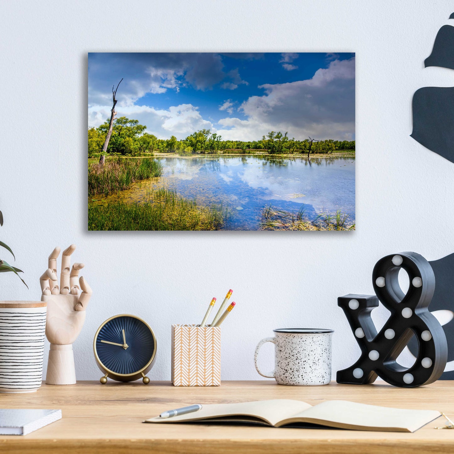 Epic Art 'Brazos Bend Sunny Afternoon' by Grace Fine Arts Photography, Acrylic Glass Wall Art,16x12