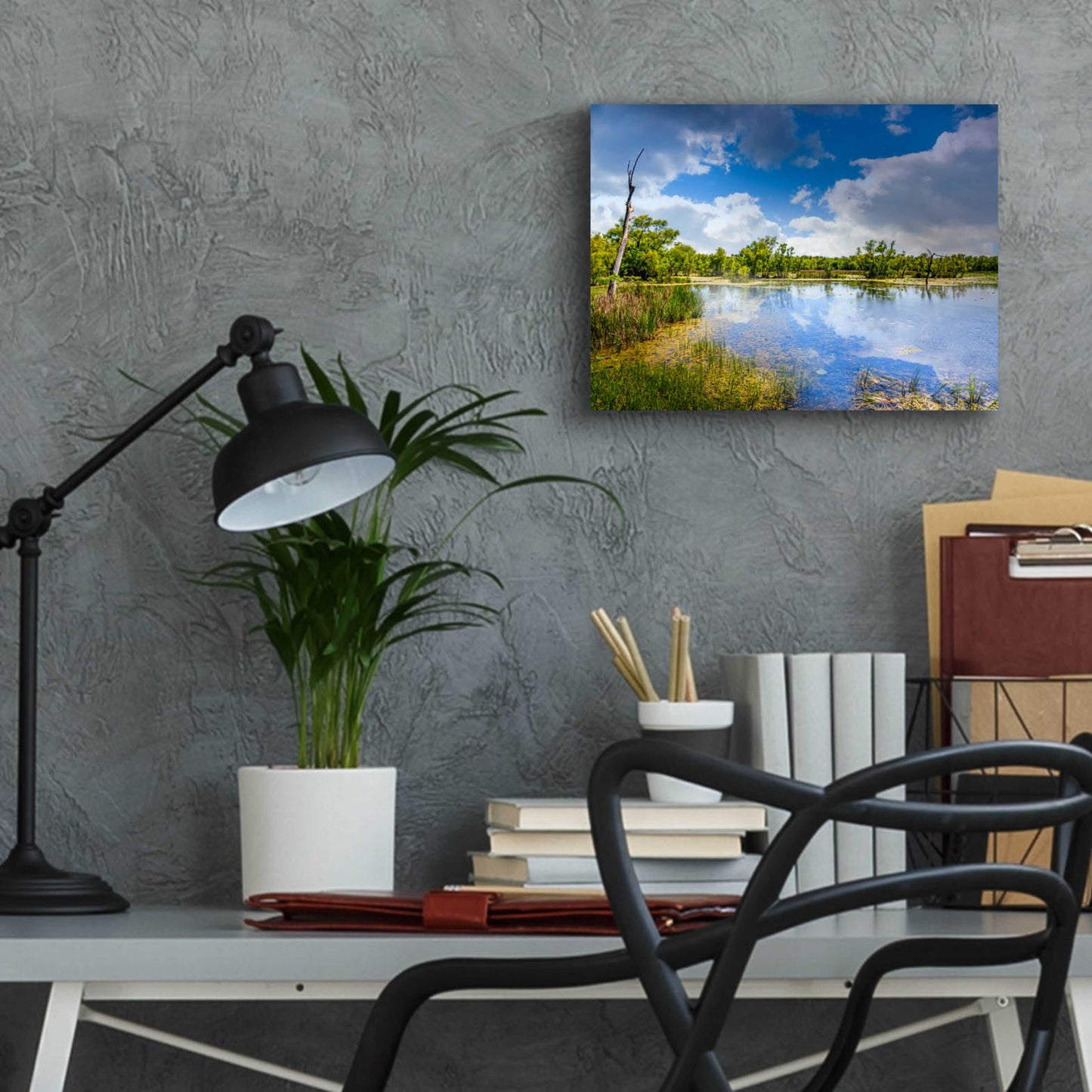 Epic Art 'Brazos Bend Sunny Afternoon' by Grace Fine Arts Photography, Acrylic Glass Wall Art,16x12