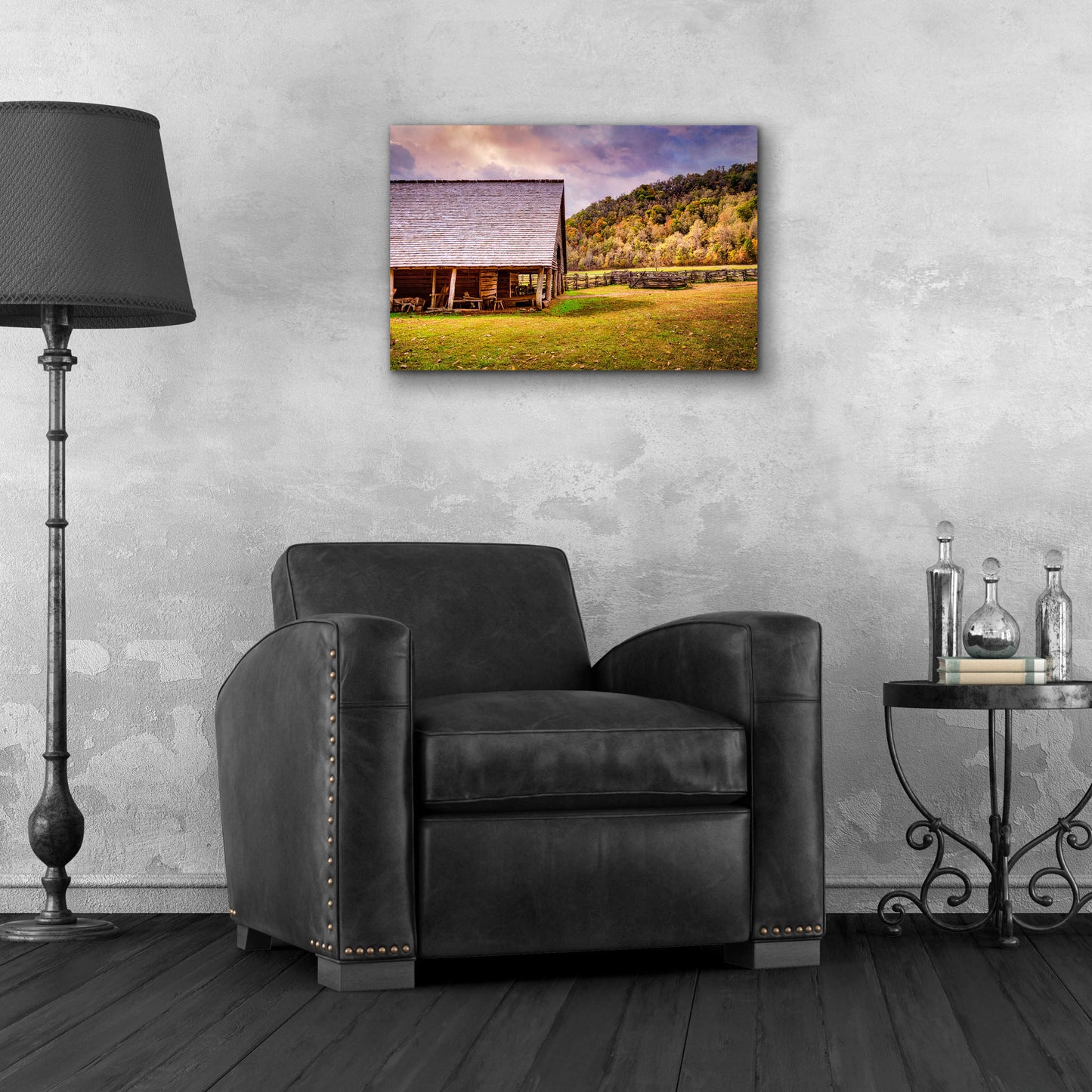 Epic Art 'Cabin in Autumn' by Grace Fine Arts Photography, Acrylic Glass Wall Art,24x16