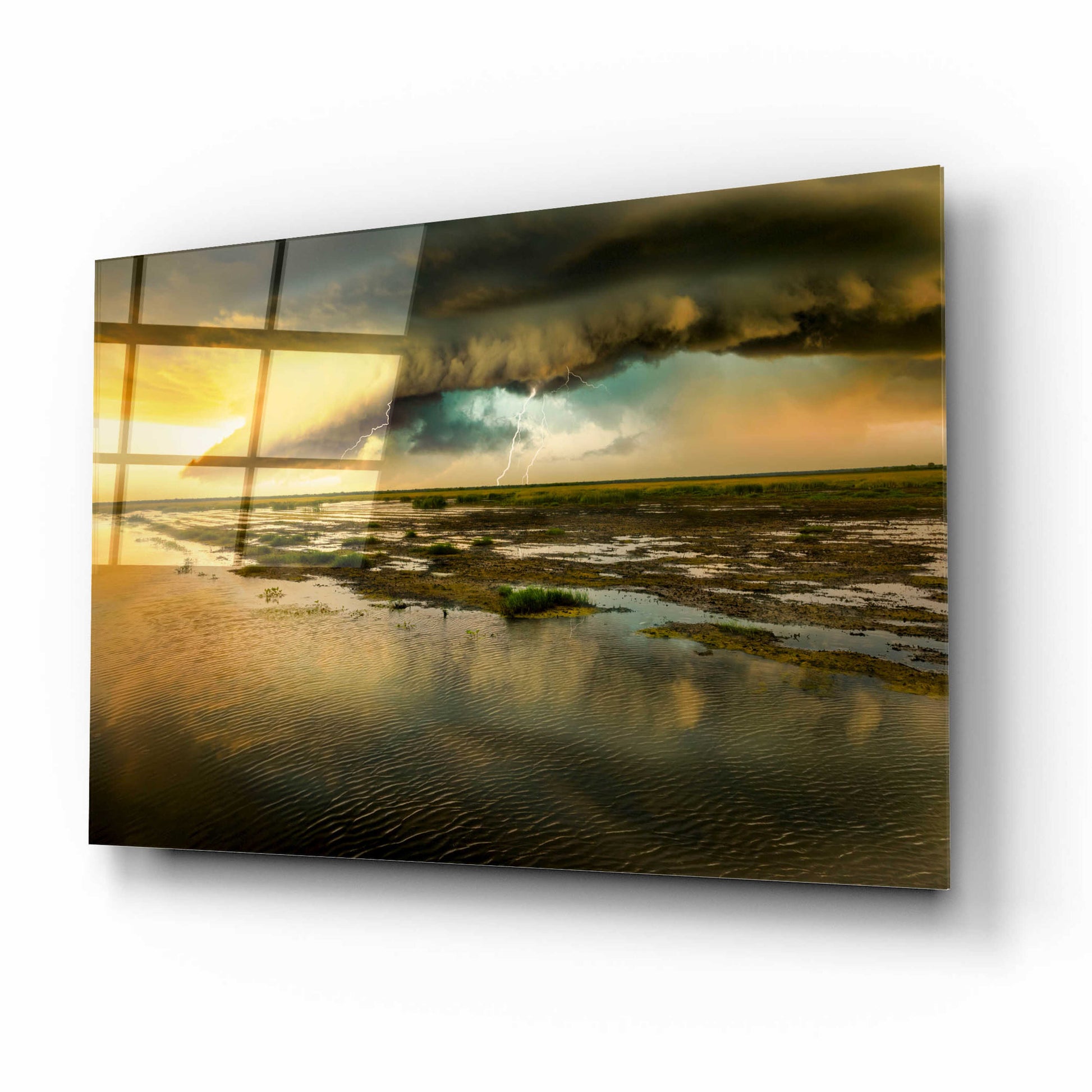 Epic Art 'Coastal Storm Rising' by Grace Fine Arts Photography, Acrylic Glass Wall Art,16x12