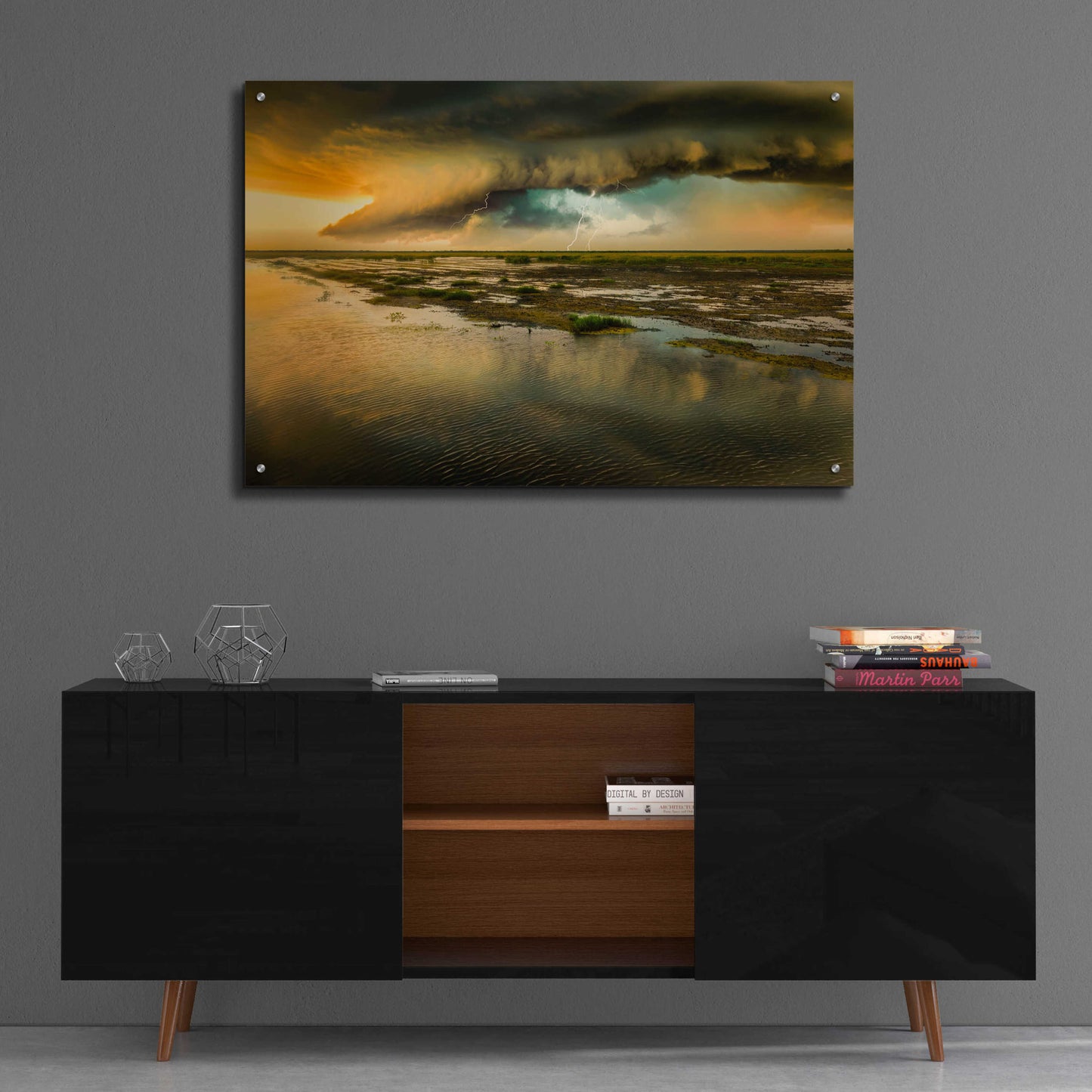 Epic Art 'Coastal Storm Rising' by Grace Fine Arts Photography, Acrylic Glass Wall Art,36x24