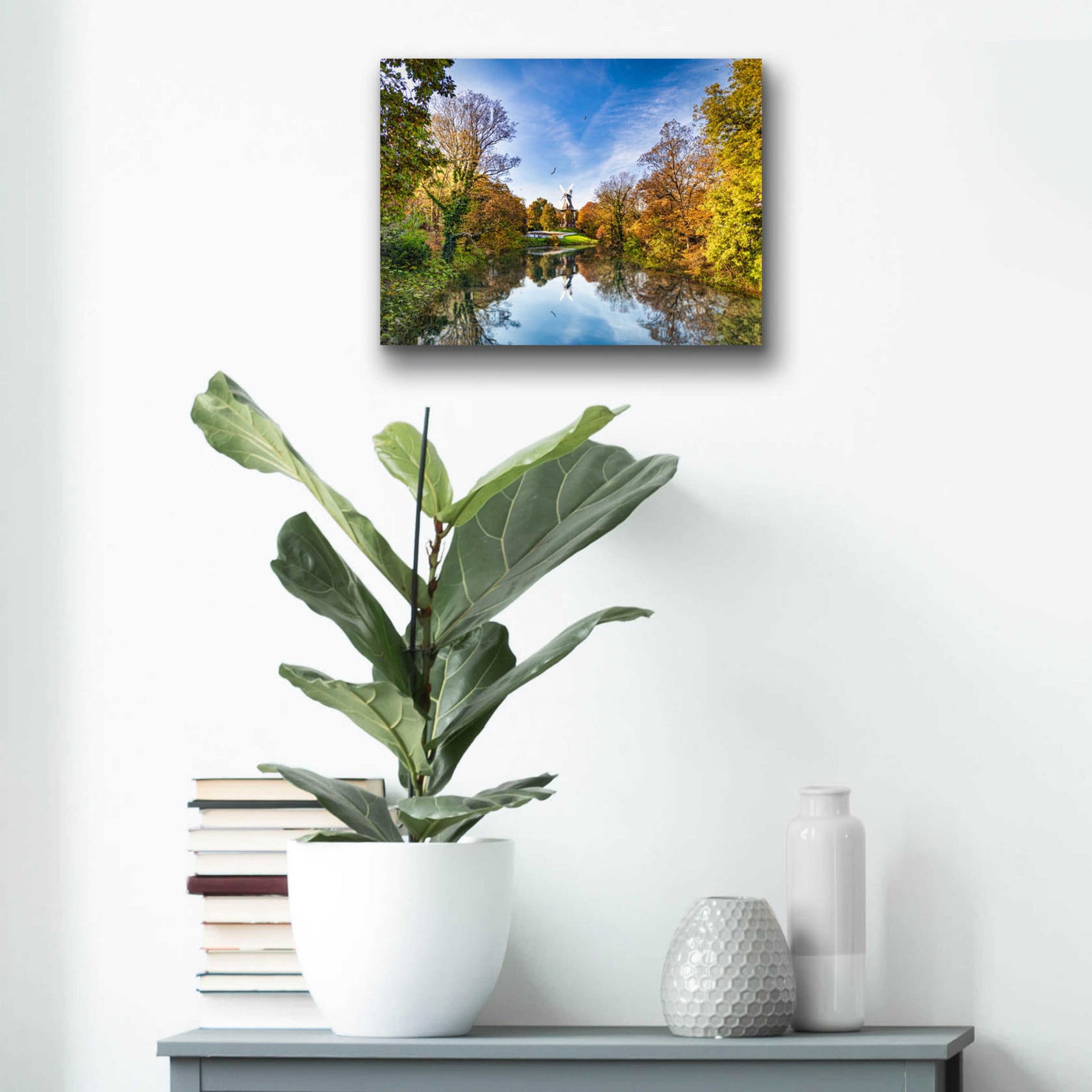 Epic Art 'German Windmill' by Grace Fine Arts Photography, Acrylic Glass Wall Art,16x12