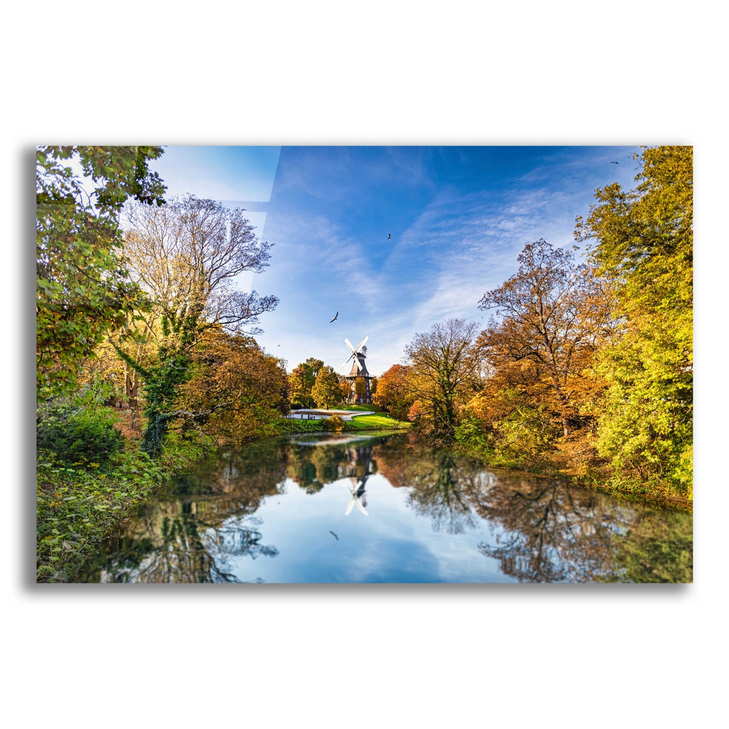 Epic Art 'German Windmill' by Grace Fine Arts Photography, Acrylic Glass Wall Art,16x12