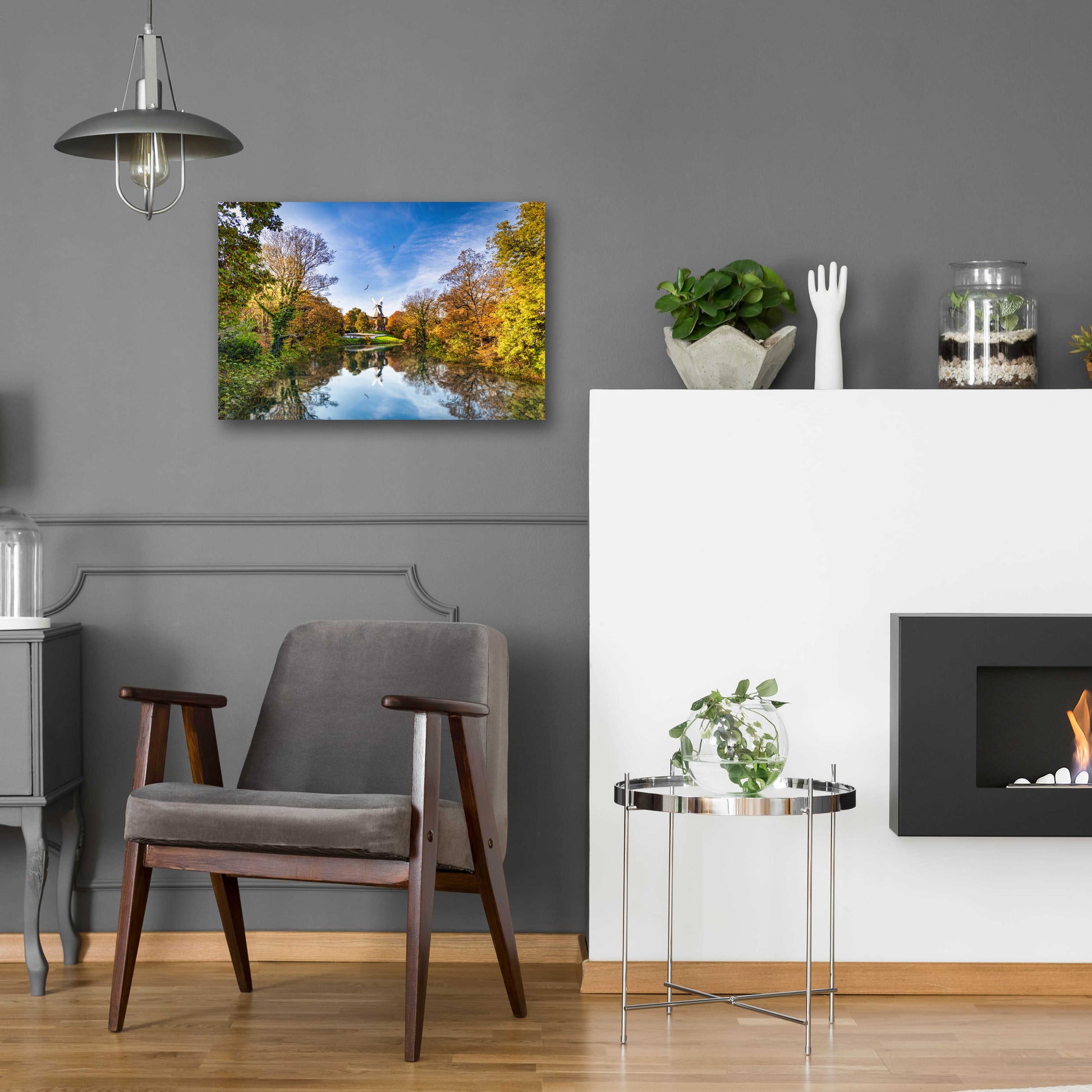 Epic Art 'German Windmill' by Grace Fine Arts Photography, Acrylic Glass Wall Art,24x16