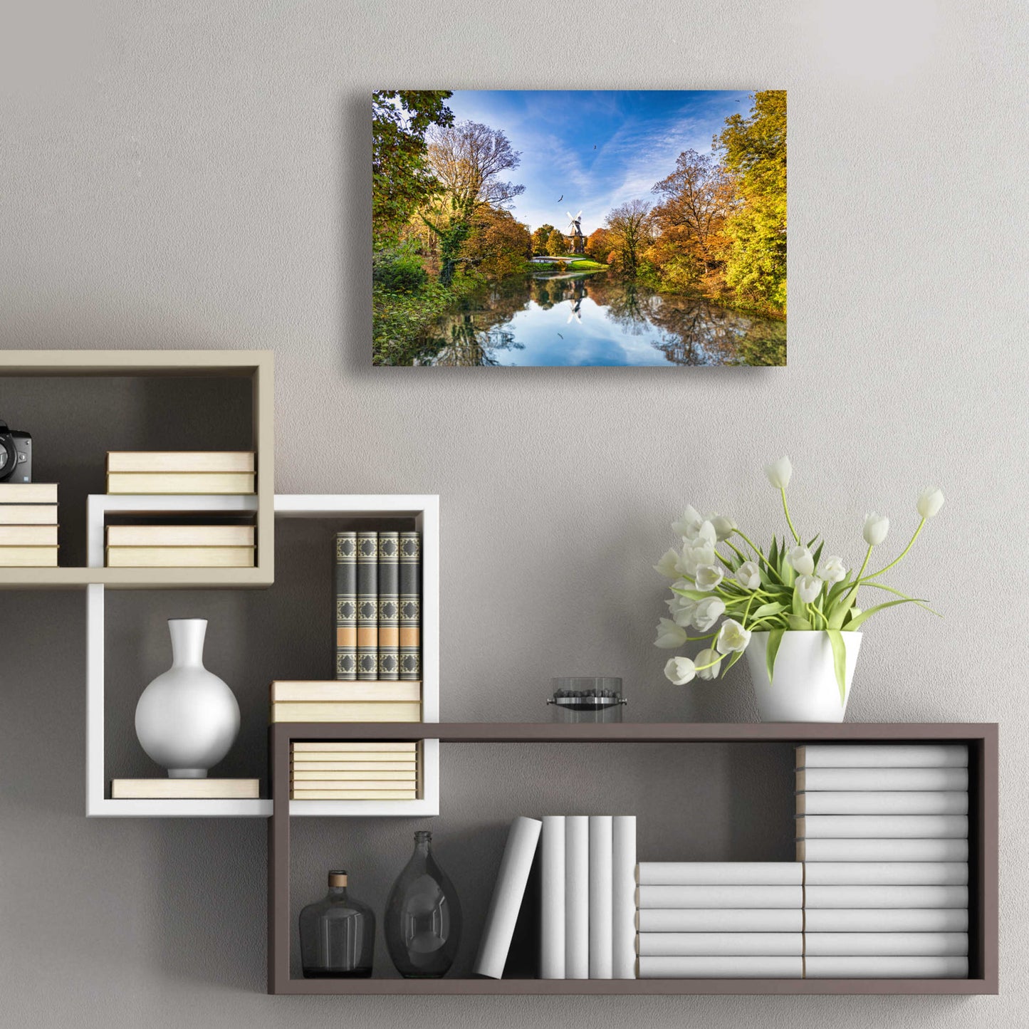 Epic Art 'German Windmill' by Grace Fine Arts Photography, Acrylic Glass Wall Art,24x16