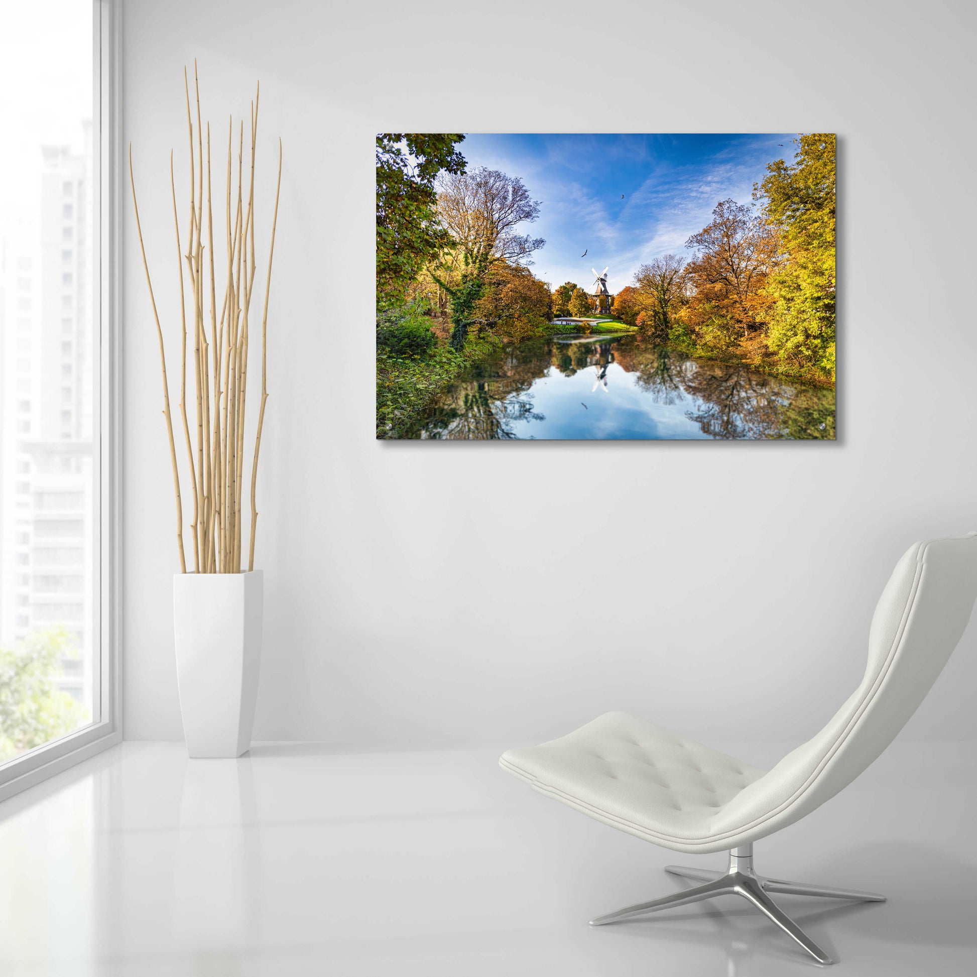 Epic Art 'German Windmill' by Grace Fine Arts Photography, Acrylic Glass Wall Art,36x24