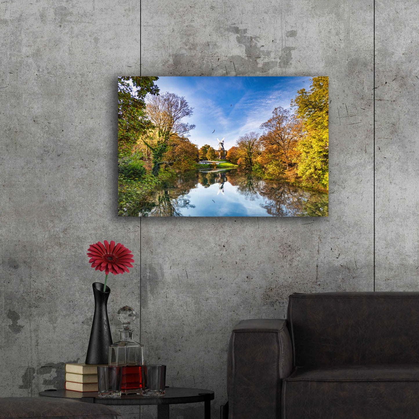 Epic Art 'German Windmill' by Grace Fine Arts Photography, Acrylic Glass Wall Art,36x24