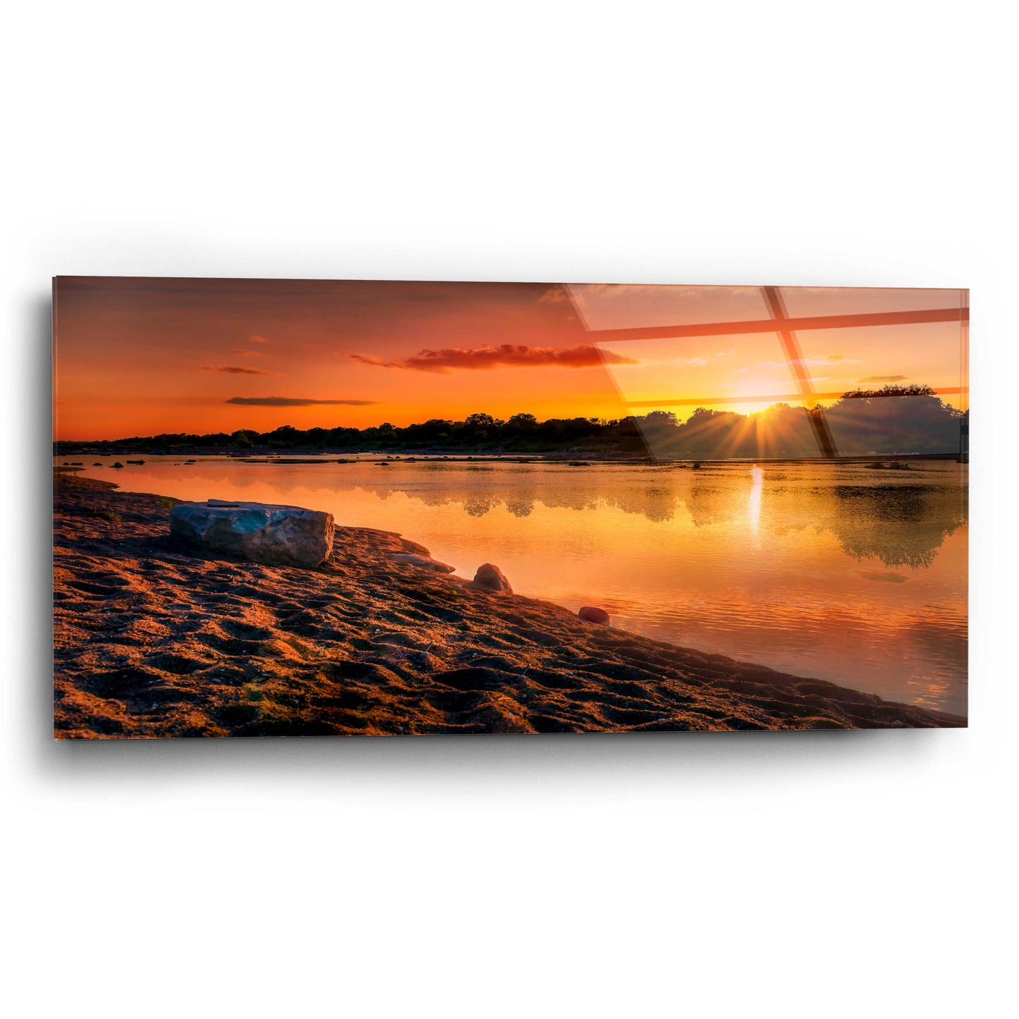 Epic Art 'Llano Sunset' by Grace Fine Arts Photography, Acrylic Glass Wall Art,24x12