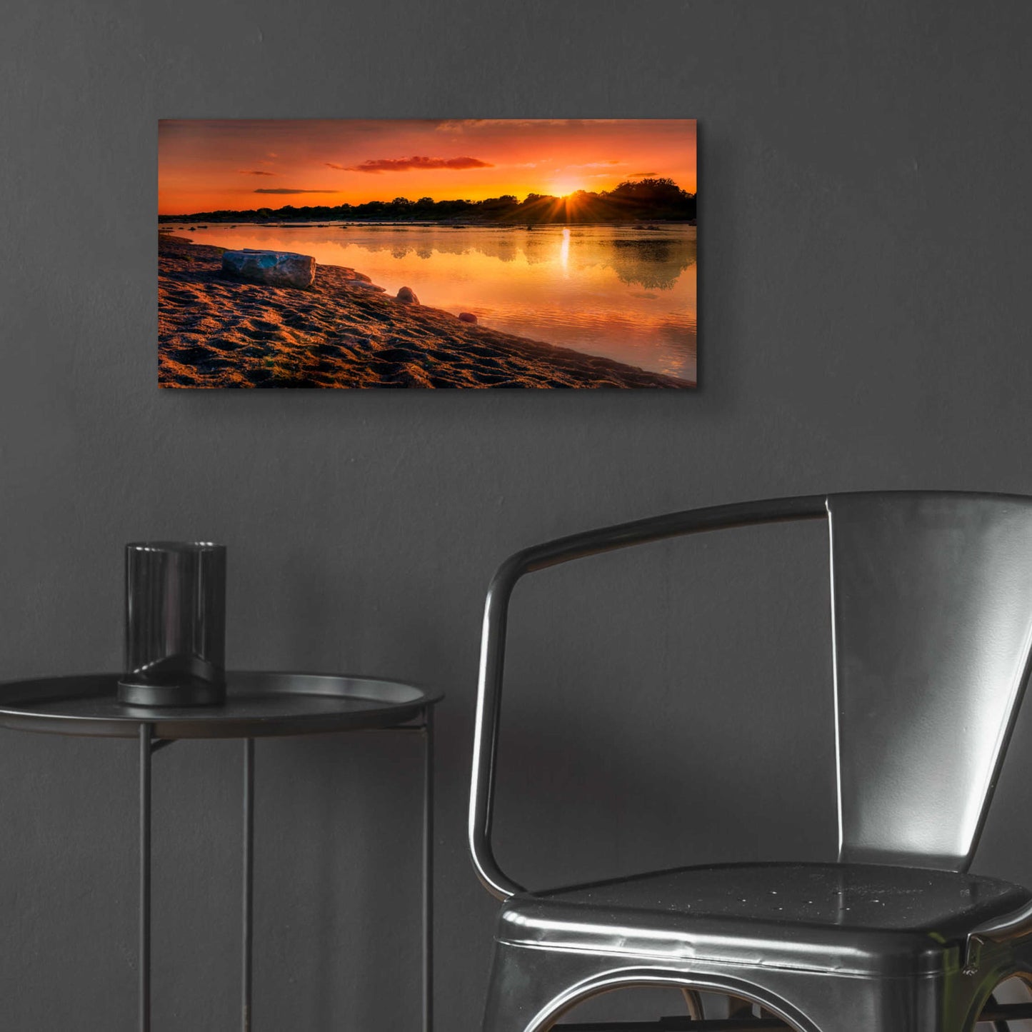 Epic Art 'Llano Sunset' by Grace Fine Arts Photography, Acrylic Glass Wall Art,24x12