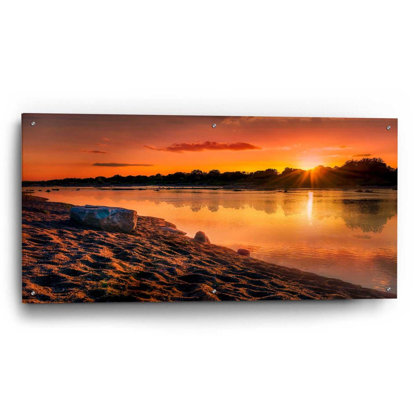 Epic Art 'Llano Sunset' by Grace Fine Arts Photography, Acrylic Glass Wall Art,48x24