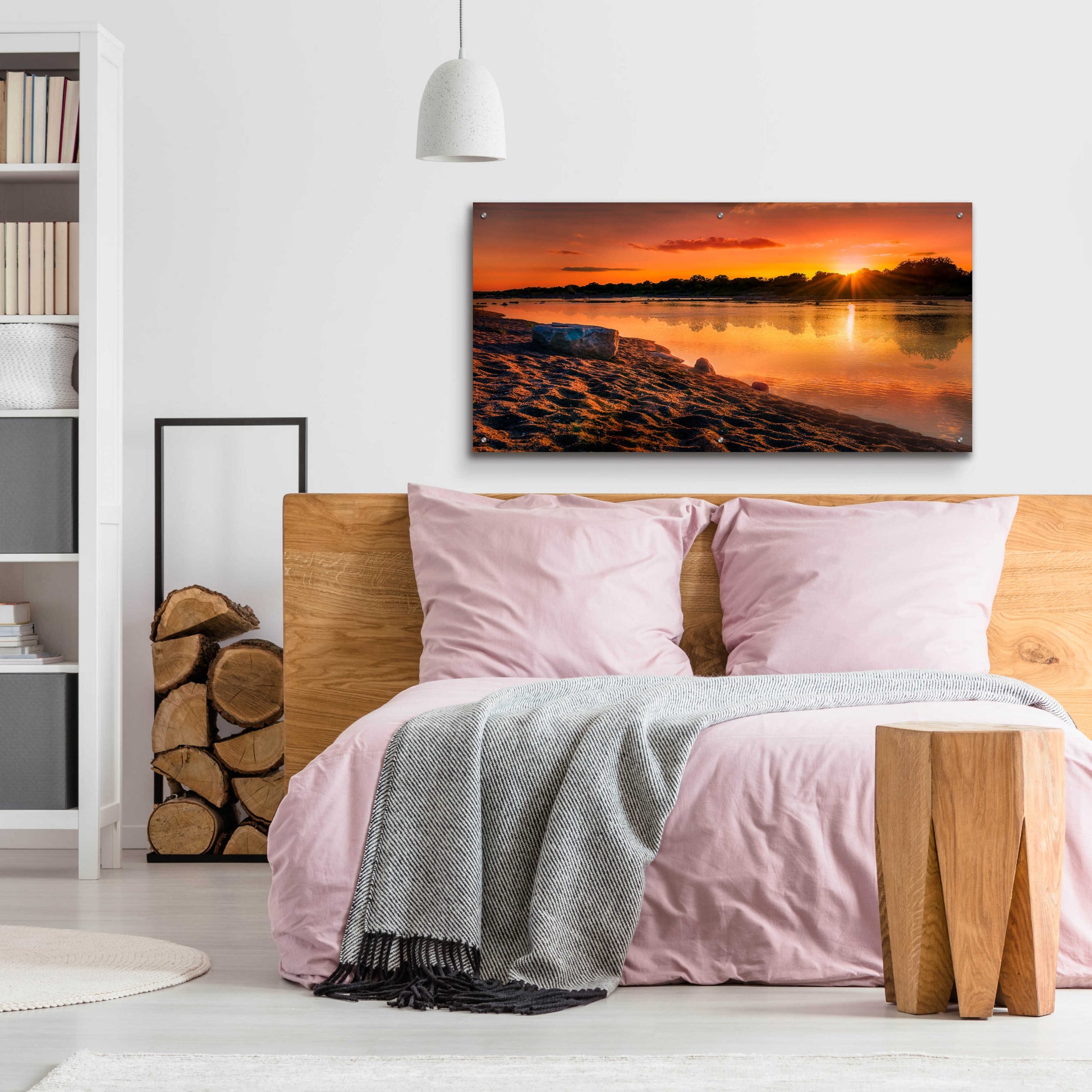 Epic Art 'Llano Sunset' by Grace Fine Arts Photography, Acrylic Glass Wall Art,48x24