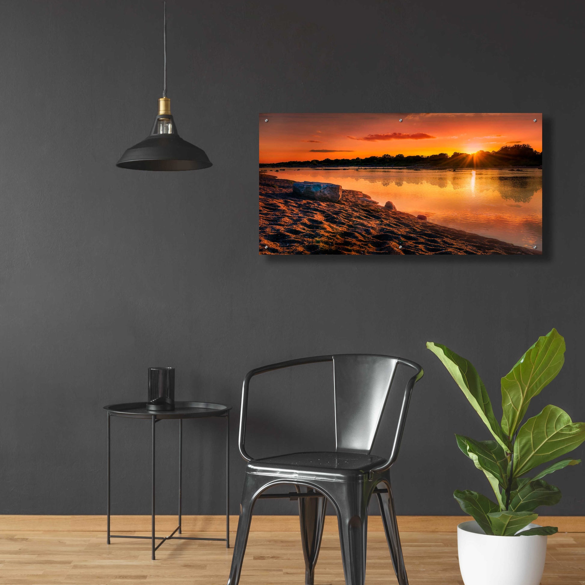 Epic Art 'Llano Sunset' by Grace Fine Arts Photography, Acrylic Glass Wall Art,48x24