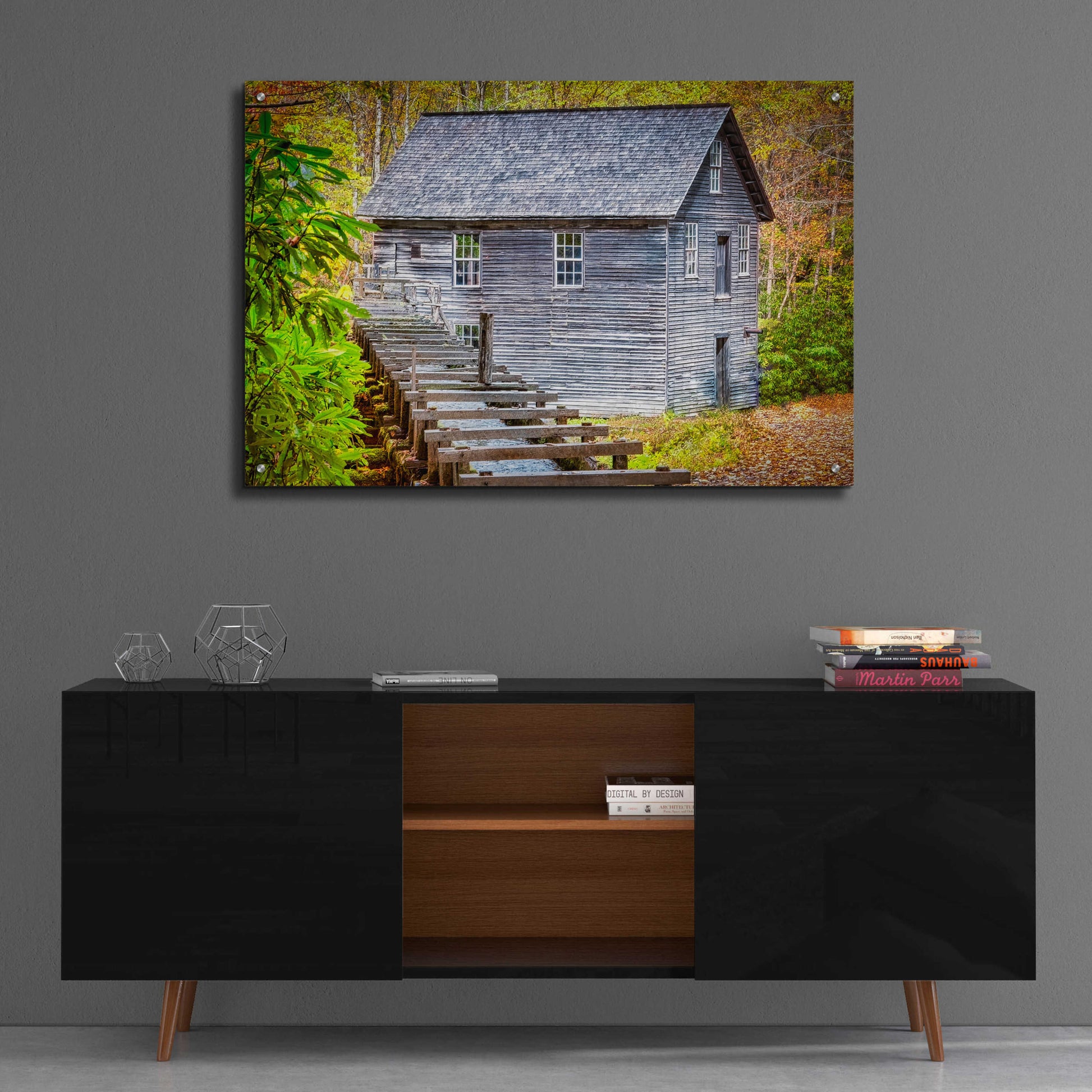 Epic Art 'Mill in Autumn' by Grace Fine Arts Photography, Acrylic Glass Wall Art,36x24