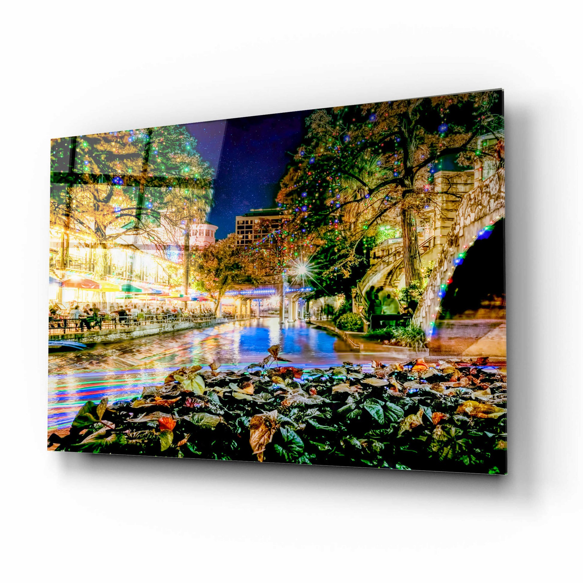 Epic Art 'Riverwalk Holiday Boating' by Grace Fine Arts Photography, Acrylic Glass Wall Art,16x12