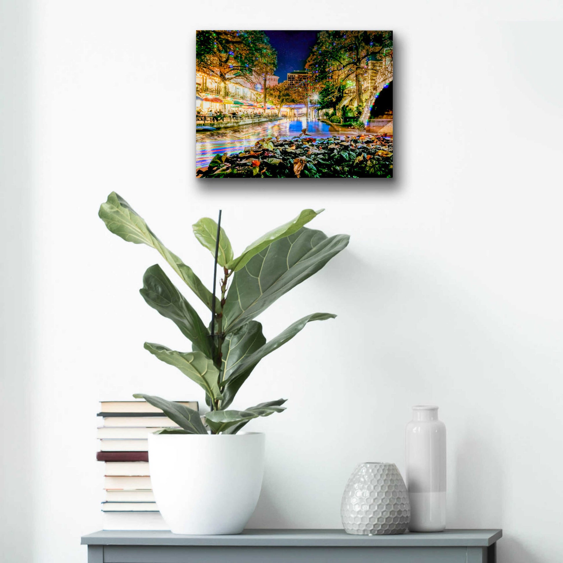 Epic Art 'Riverwalk Holiday Boating' by Grace Fine Arts Photography, Acrylic Glass Wall Art,16x12