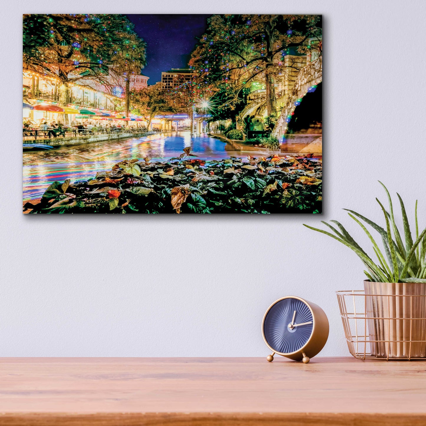 Epic Art 'Riverwalk Holiday Boating' by Grace Fine Arts Photography, Acrylic Glass Wall Art,16x12