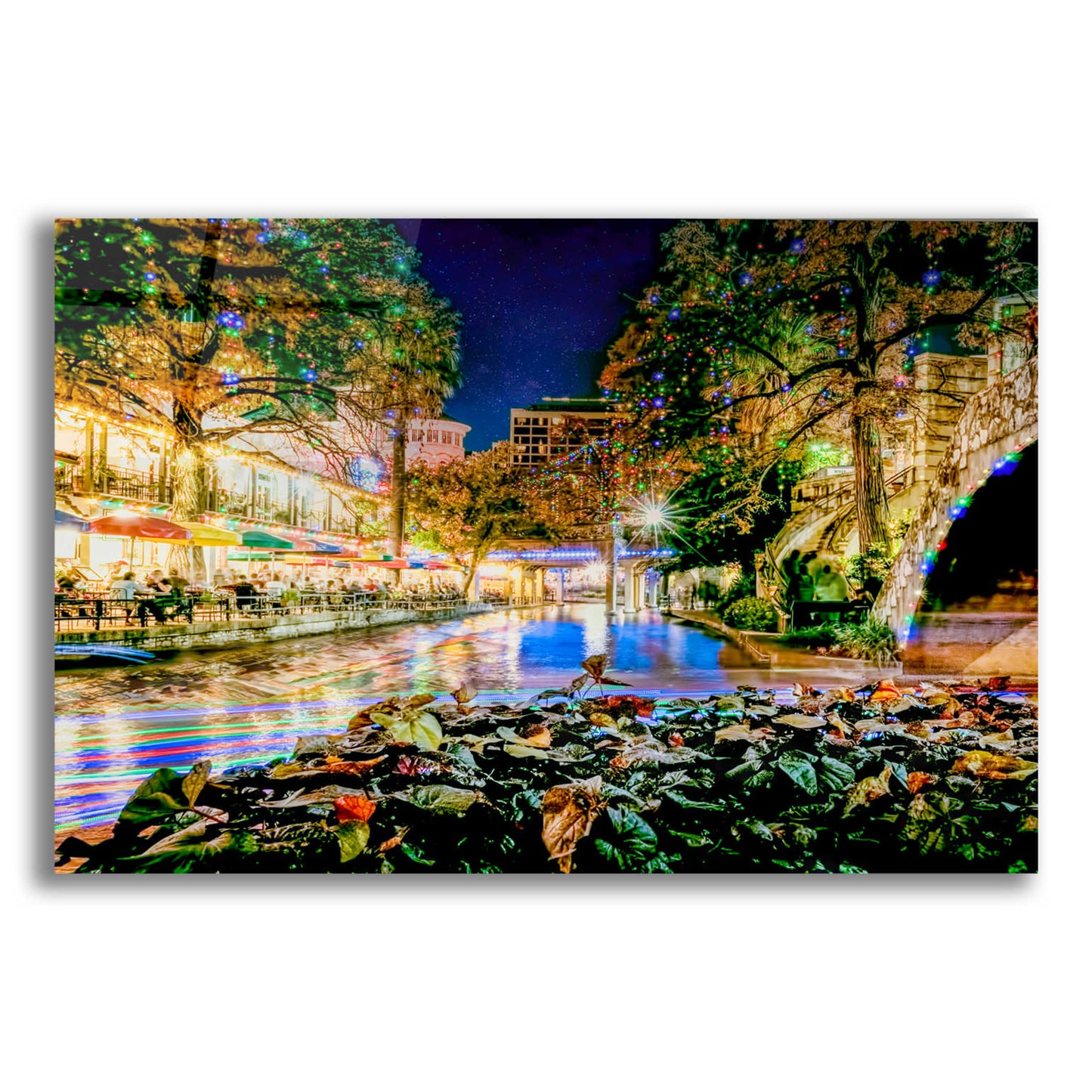 Epic Art 'Riverwalk Holiday Boating' by Grace Fine Arts Photography, Acrylic Glass Wall Art,16x12