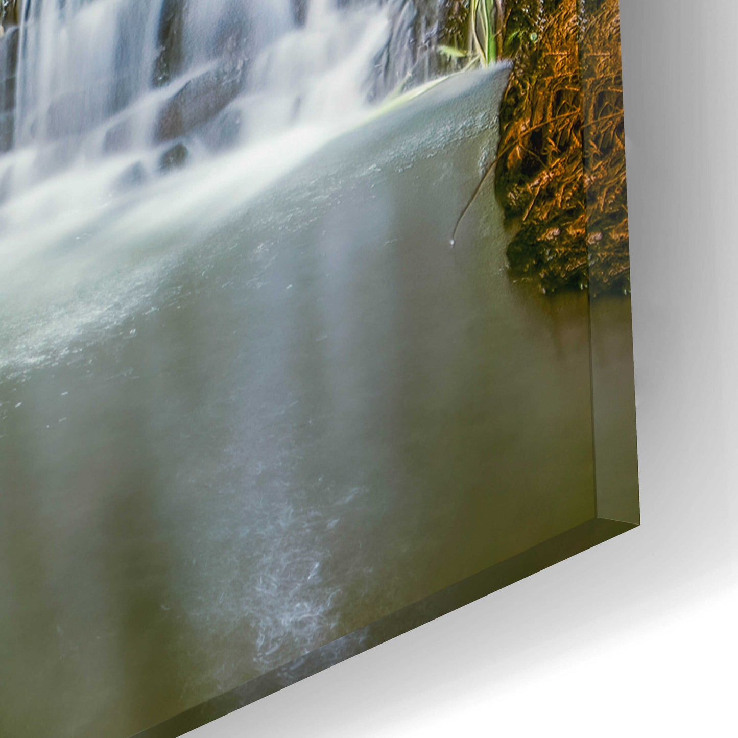 Epic Art 'Riverwalk Waterfall 1' by Grace Fine Arts Photography, Acrylic Glass Wall Art,16x12