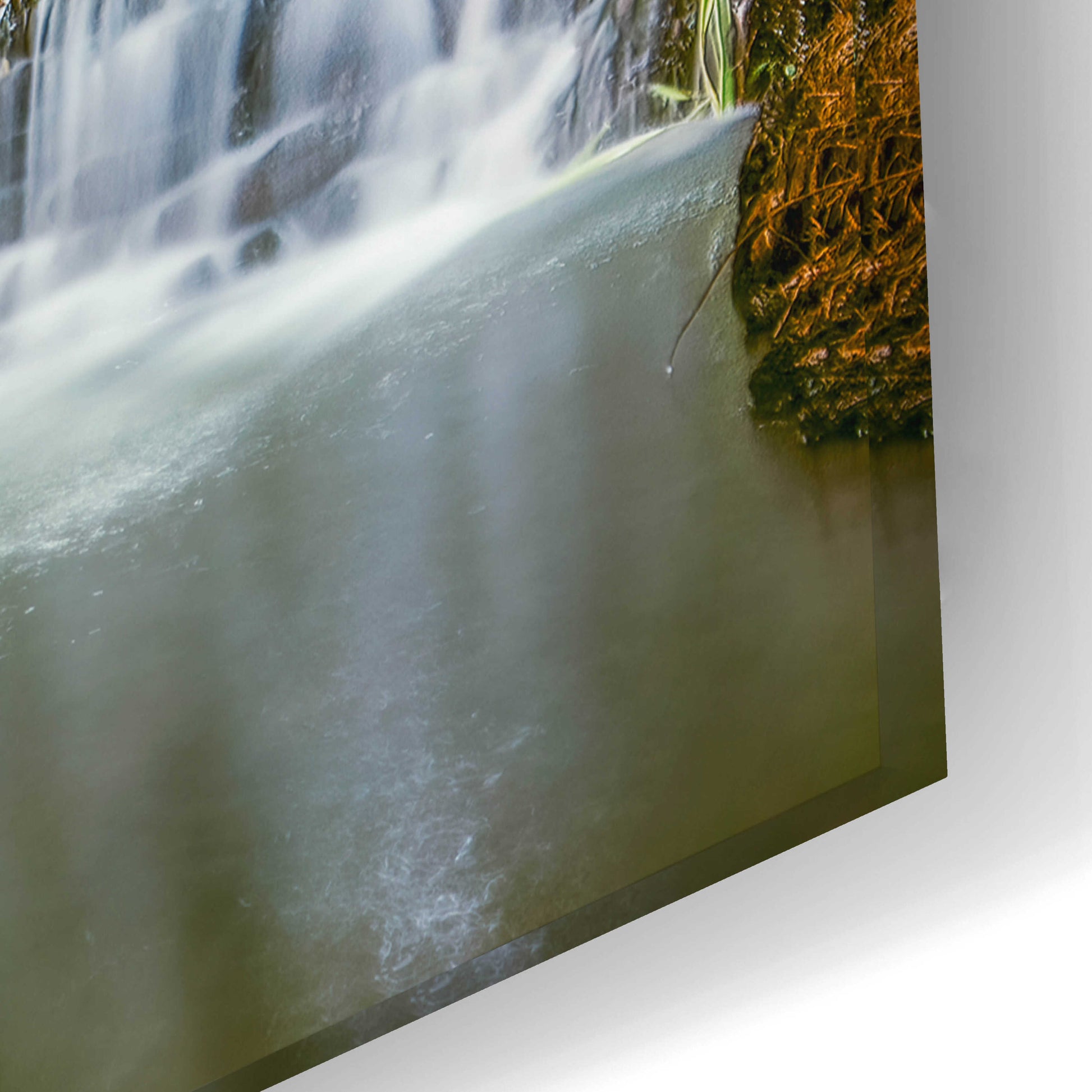 Epic Art 'Riverwalk Waterfall 1' by Grace Fine Arts Photography, Acrylic Glass Wall Art,24x16