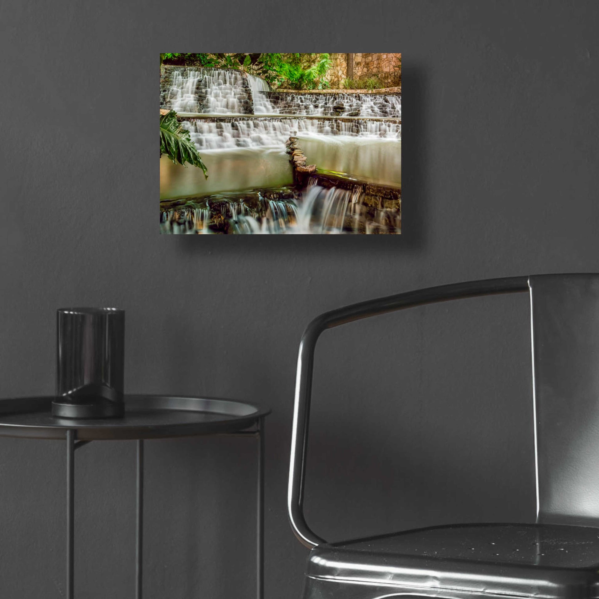 Epic Art 'Riverwalk Waterfall 2' by Grace Fine Arts Photography, Acrylic Glass Wall Art,16x12