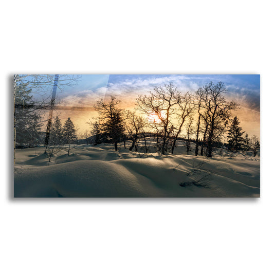 Epic Art 'Snowy Sunrise' by Grace Fine Arts Photography, Acrylic Glass Wall Art