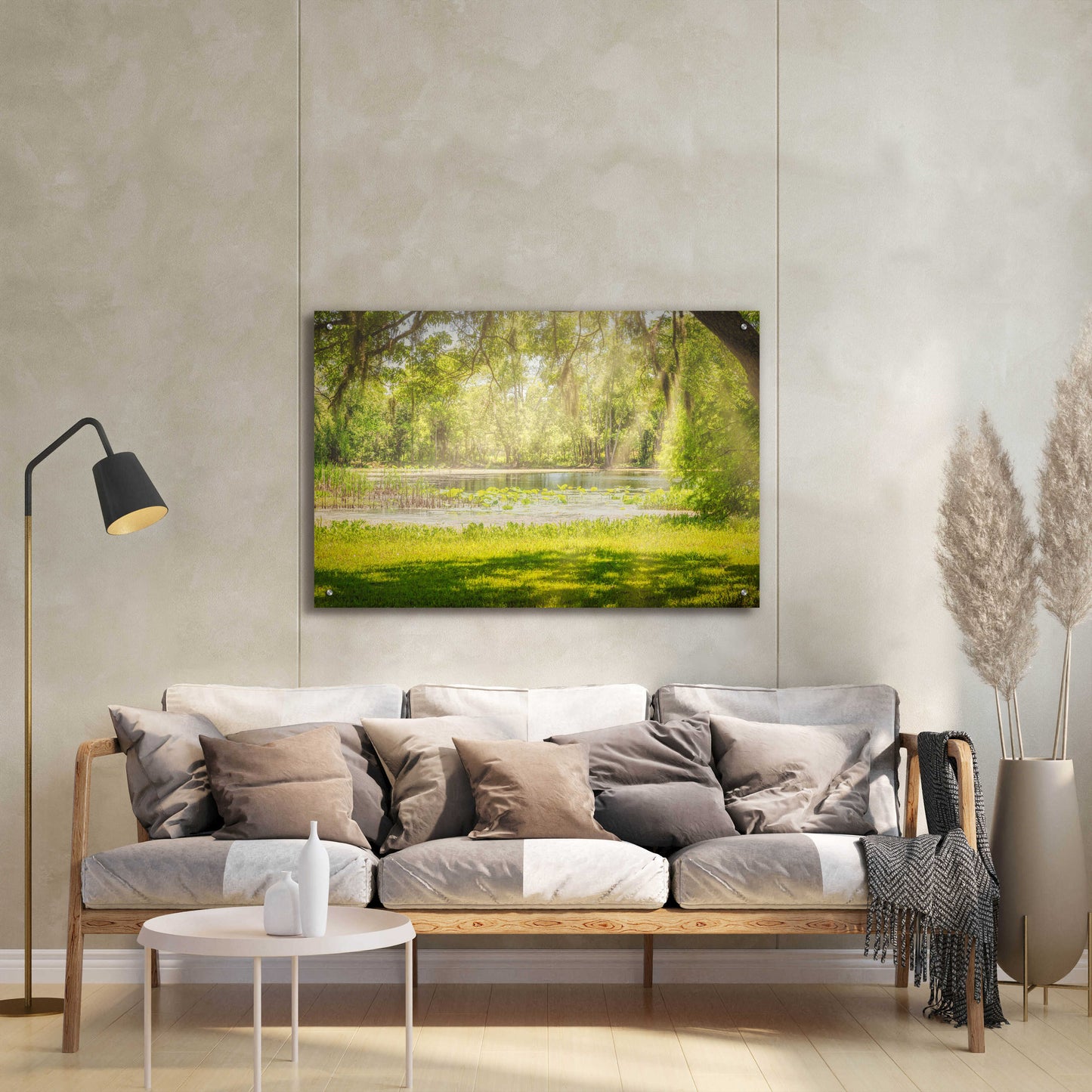 Epic Art 'Texas Pond on a Sunny Afternoon' by Grace Fine Arts Photography, Acrylic Glass Wall Art,36x24