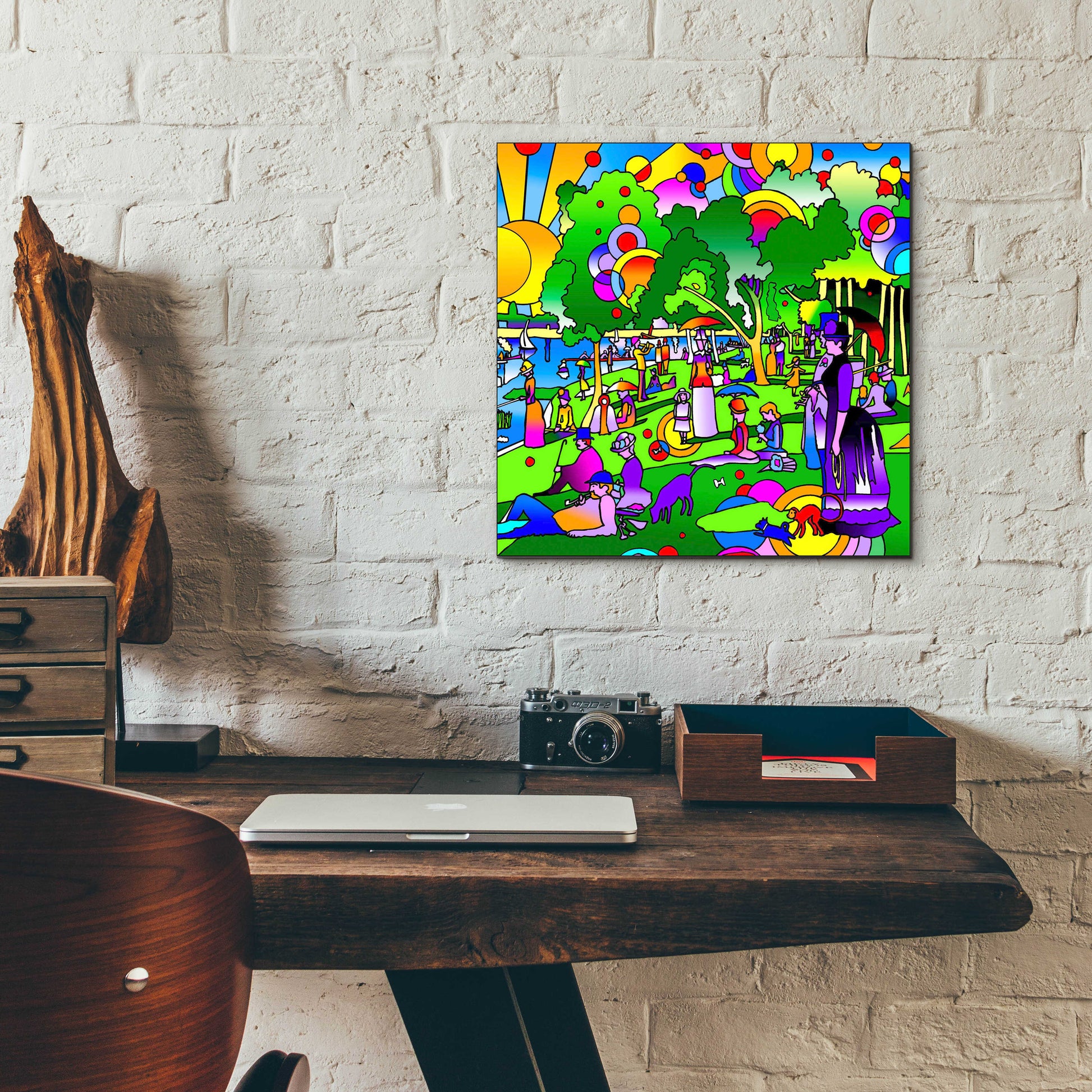 Epic Art 'Grande Jatte' by Howie Green, Acrylic Glass Wall Art,12x12