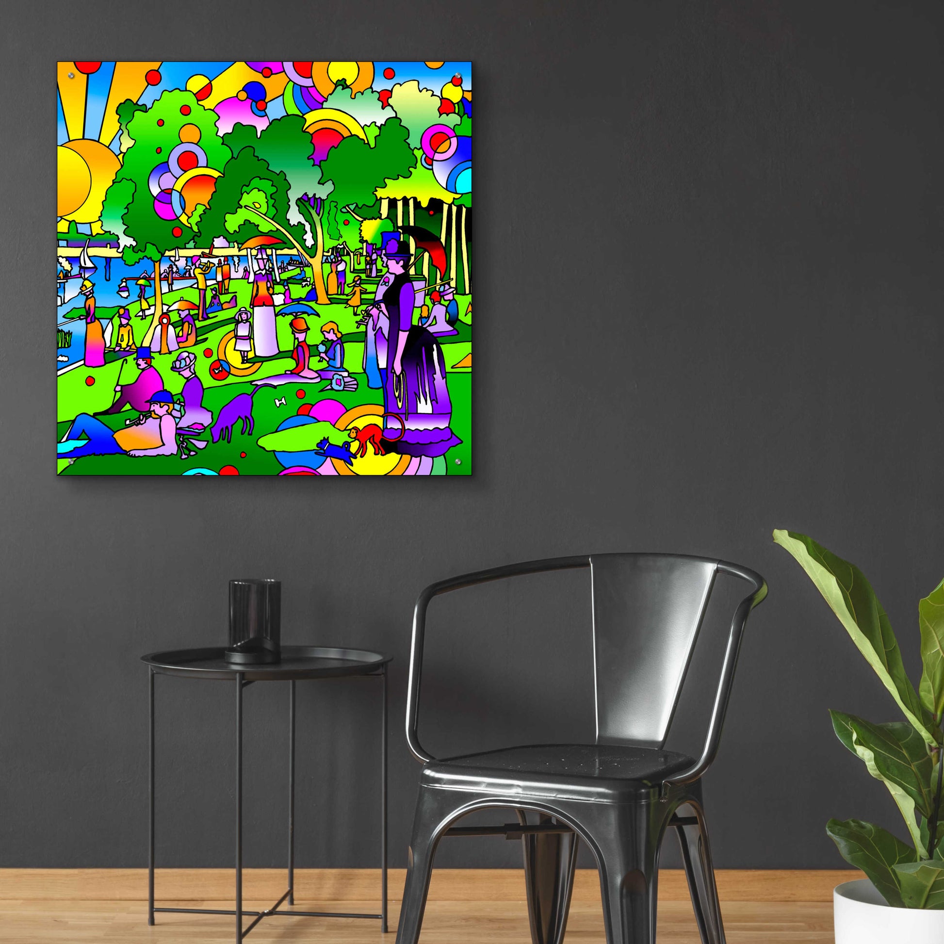 Epic Art 'Grande Jatte' by Howie Green, Acrylic Glass Wall Art,36x36