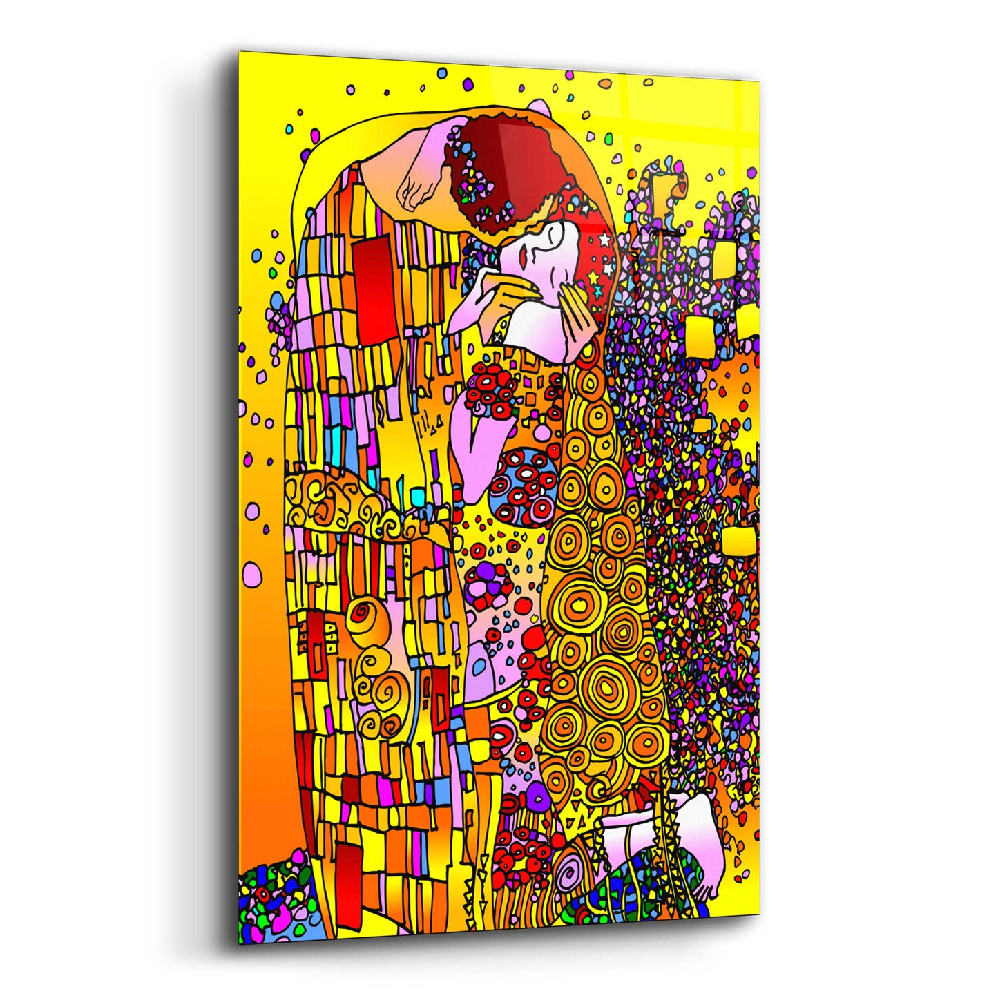 Epic Art 'The Kiss' by Howie Green, Acrylic Glass Wall Art,12x16