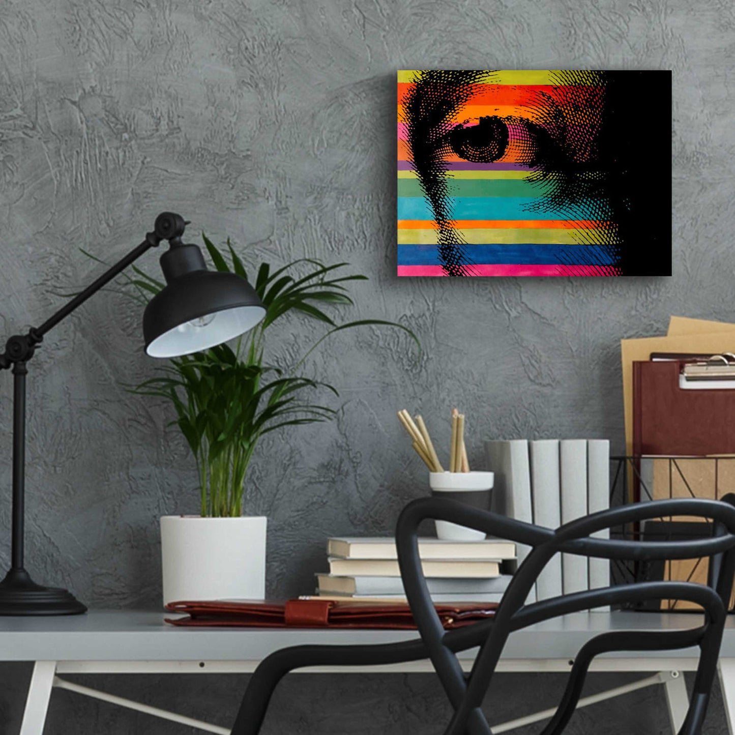 Epic Art 'George’s Eye' by Howie Green, Acrylic Glass Wall Art,16x12