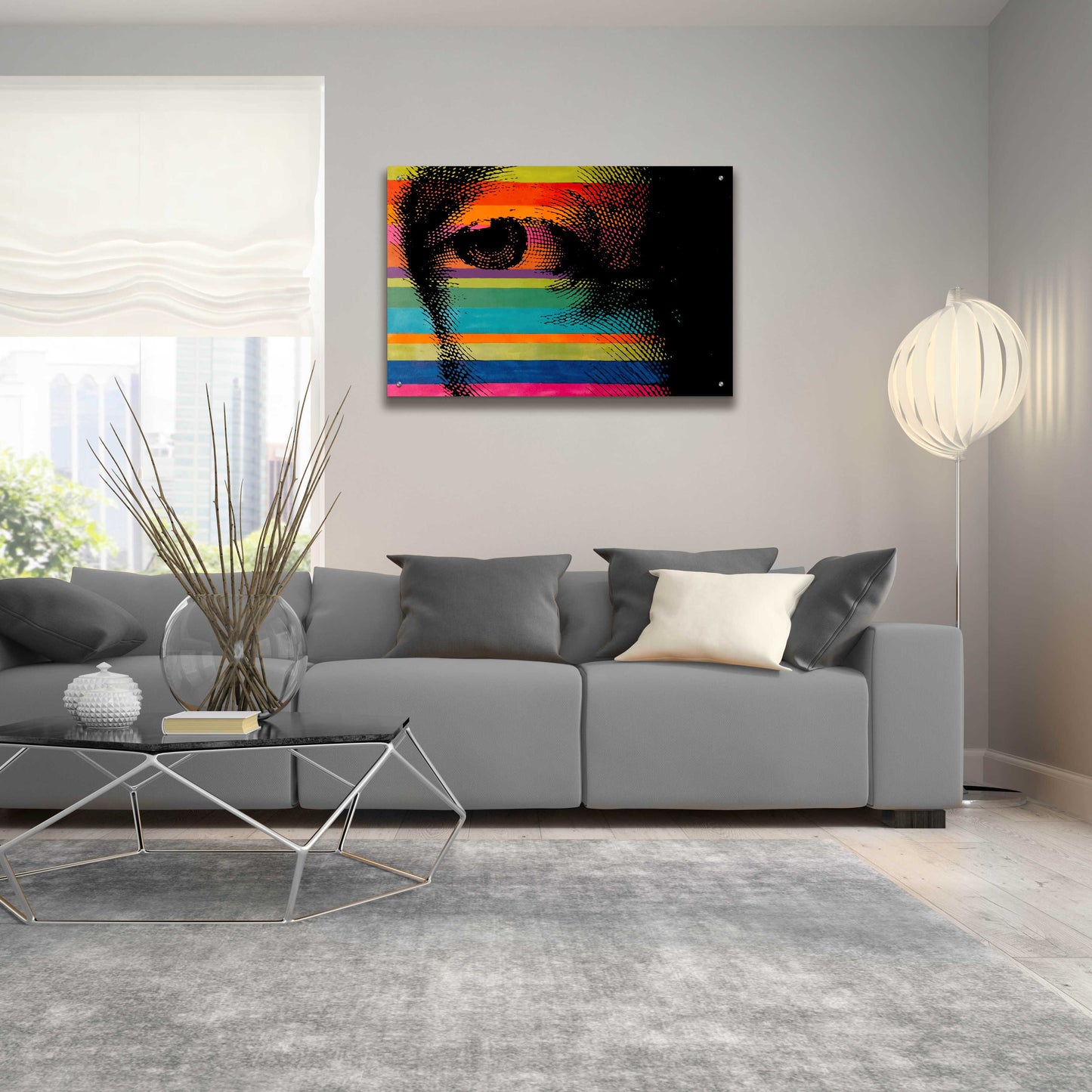 Epic Art 'George’s Eye' by Howie Green, Acrylic Glass Wall Art,36x24