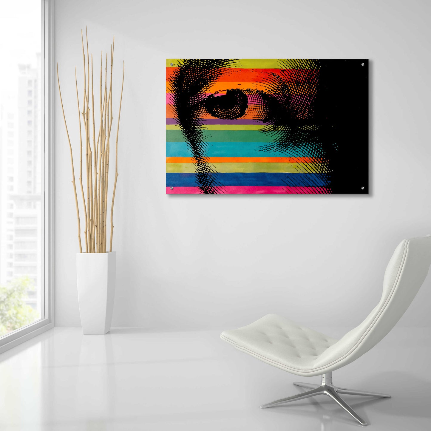 Epic Art 'George’s Eye' by Howie Green, Acrylic Glass Wall Art,36x24