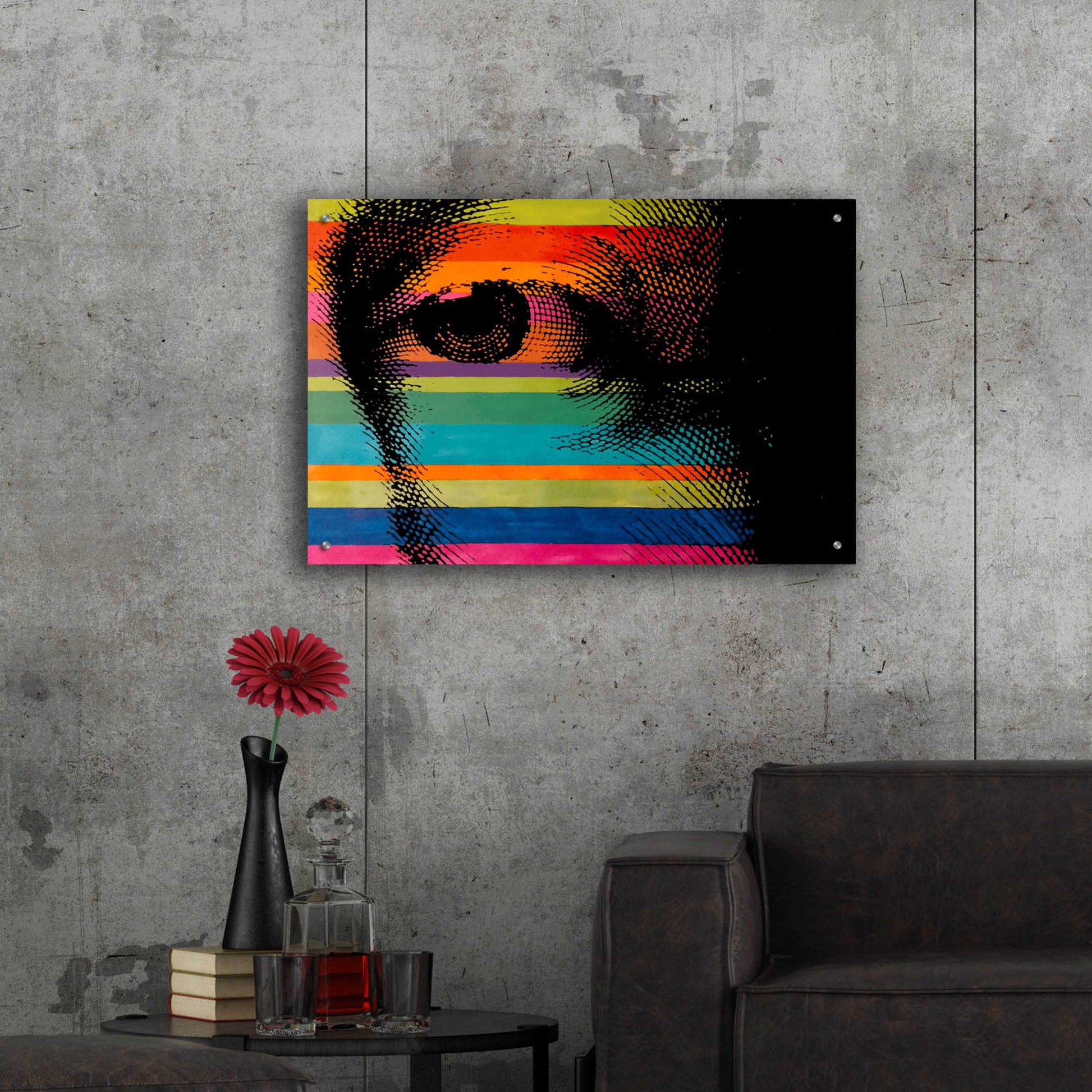 Epic Art 'George’s Eye' by Howie Green, Acrylic Glass Wall Art,36x24