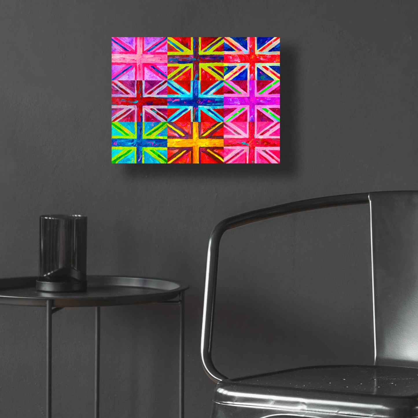 Epic Art 'Union Jacks' by Howie Green, Acrylic Glass Wall Art,16x12